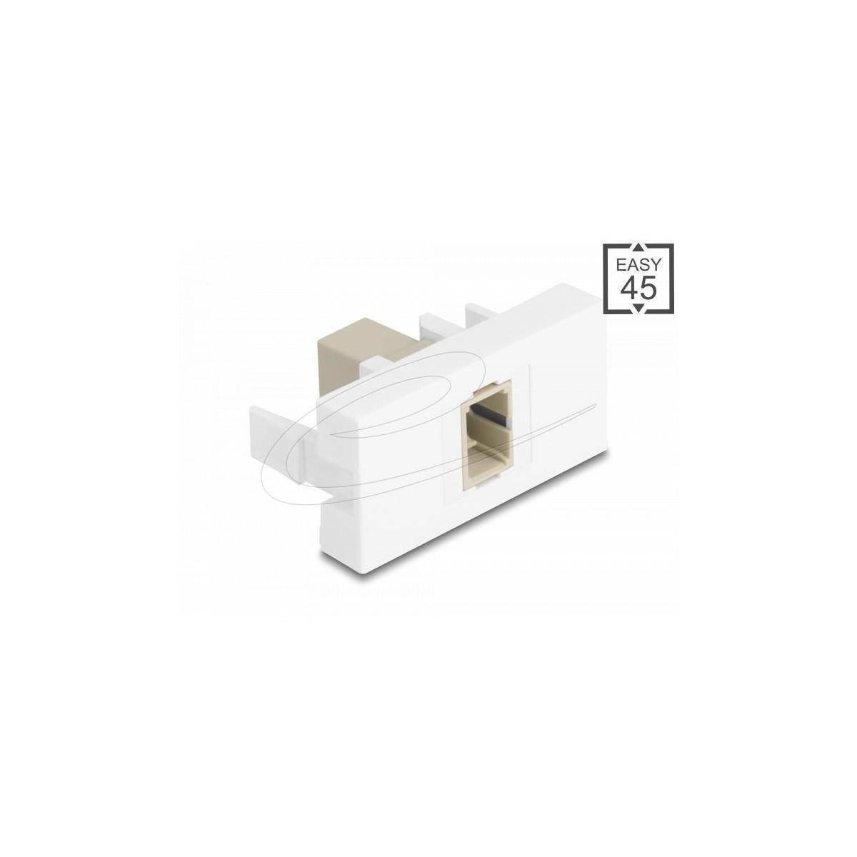 Eine weiße elektronische Komponente mit einem Ethernet-Anschluss und dem Text 'Easy 45' in der oberen rechten Ecke.