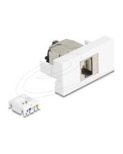 Delock Easy 45 Modul RJ45 Buchse zu LSA Cat.6a STP mit Verschlussclip und