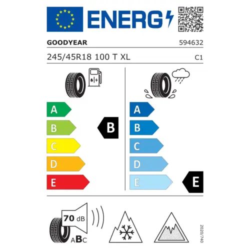 Goodyear UltraGrip Ice 3 ( 245/45 R18 100T XL, Nordic compound, SCT ) Goodyear UltraGrip Ice 3 ( 245/45 R18 100T XL, Nordic compound, SCT )
