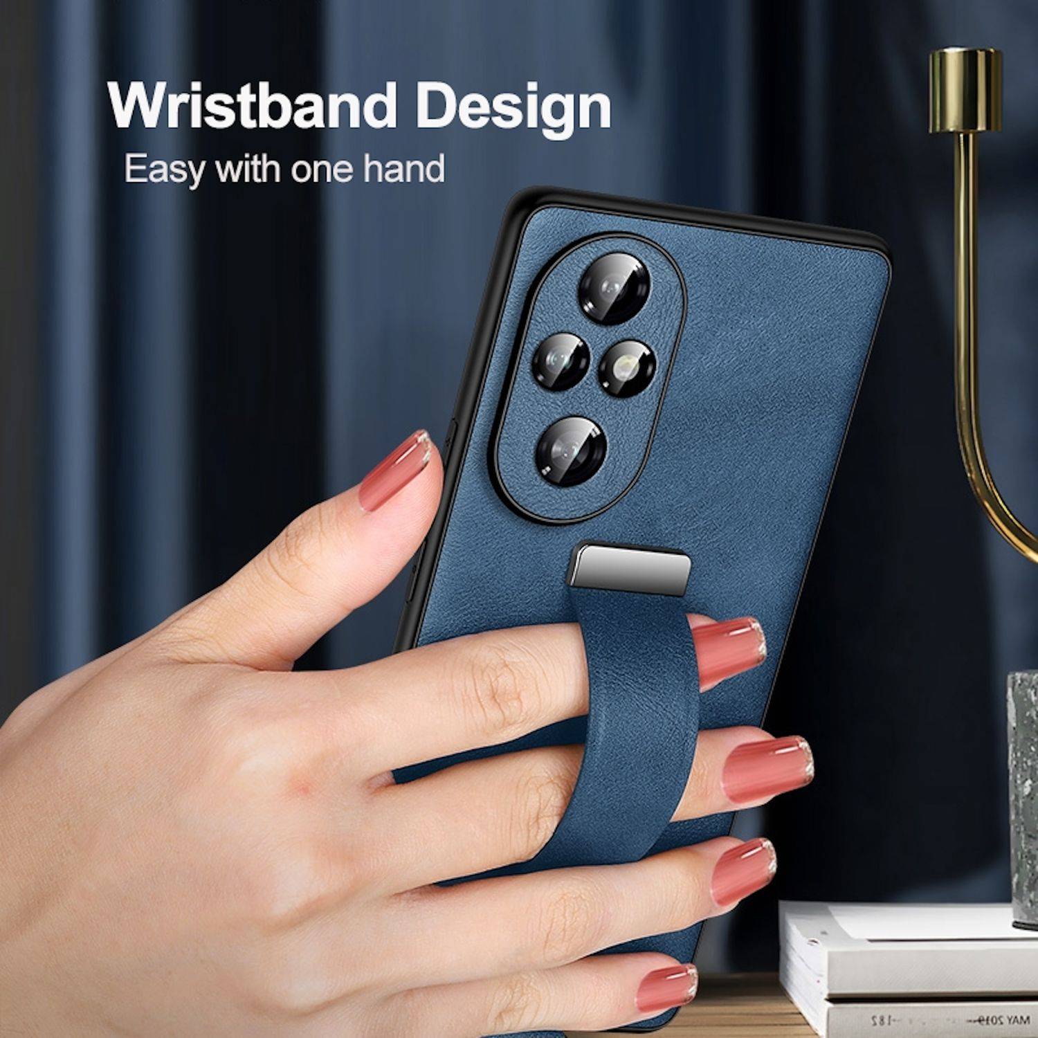 Für Honor Magic 7 Pro SULADA Hybrid Leder Schutz Hülle mit Ring Halter Case Grün