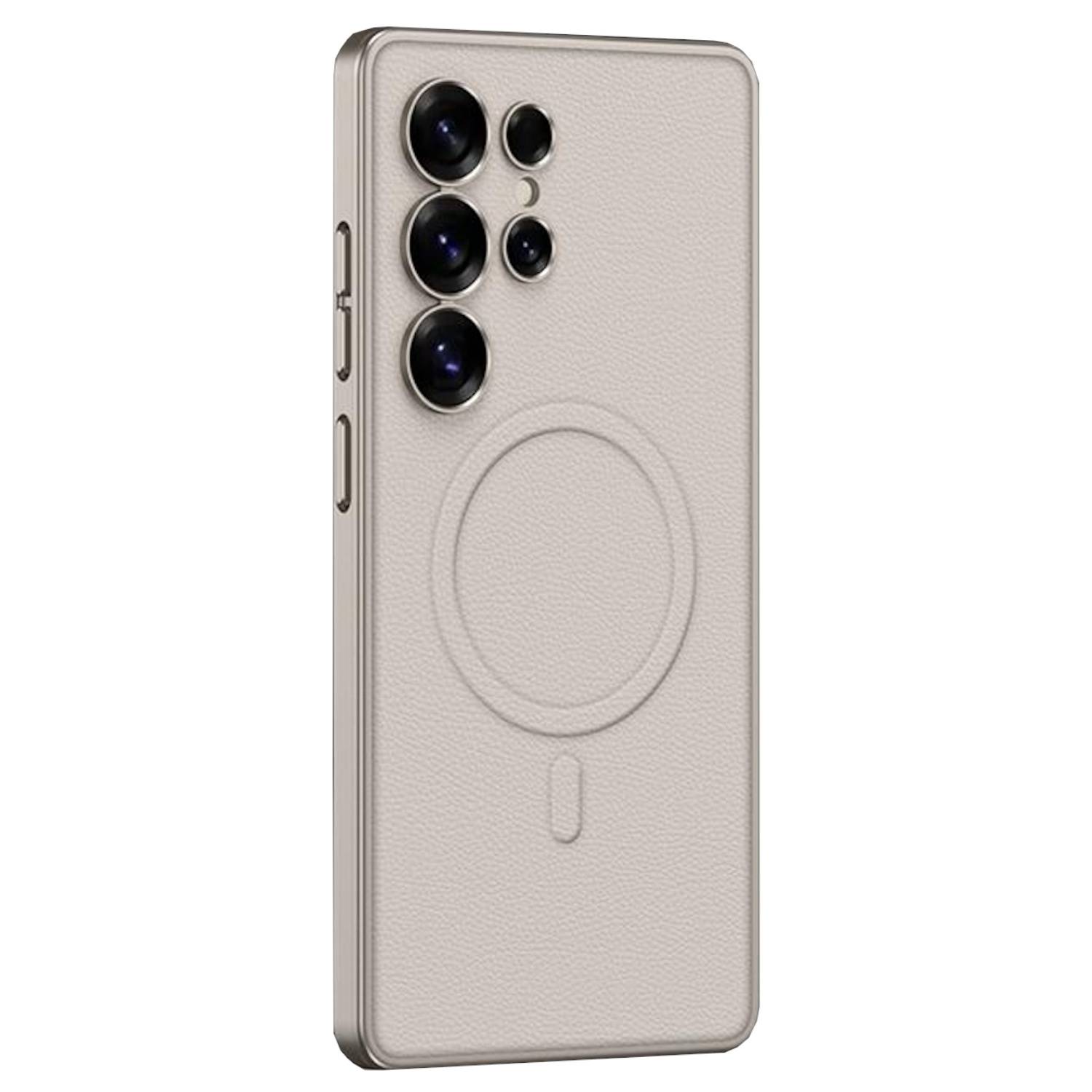 Für Samsung Galaxy S25 Ultra GKK MagSafe Kunstleder Schutz Hülle Case Titan