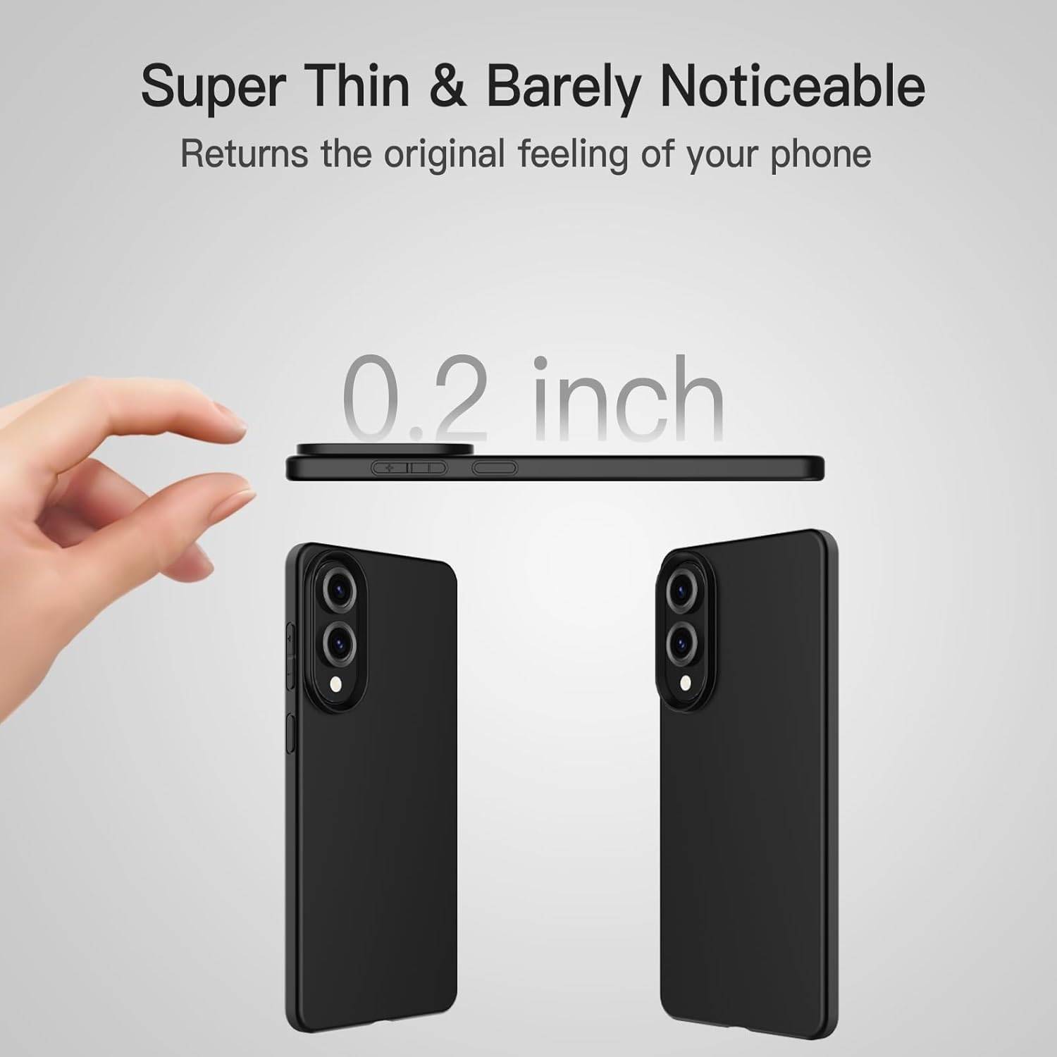 Für Samsung Galaxy S25 Edge 5G Silikon TPU Schutz Handy Hülle Schwarz + H9 Hart Glas Folie
