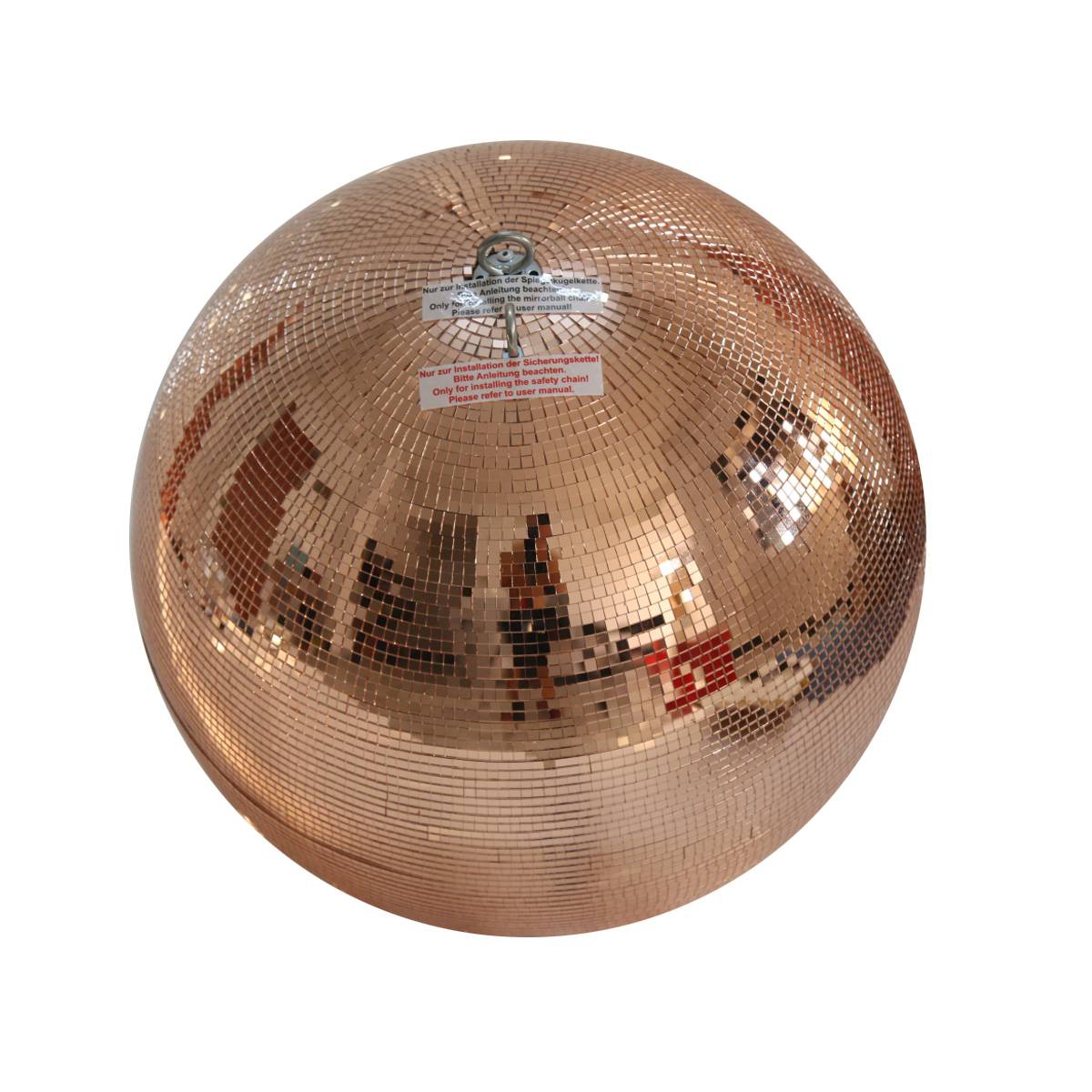 Spiegelkugel 40cm kupfer Safety Discokugel Mirrorball Disko partykugel Dekokugel