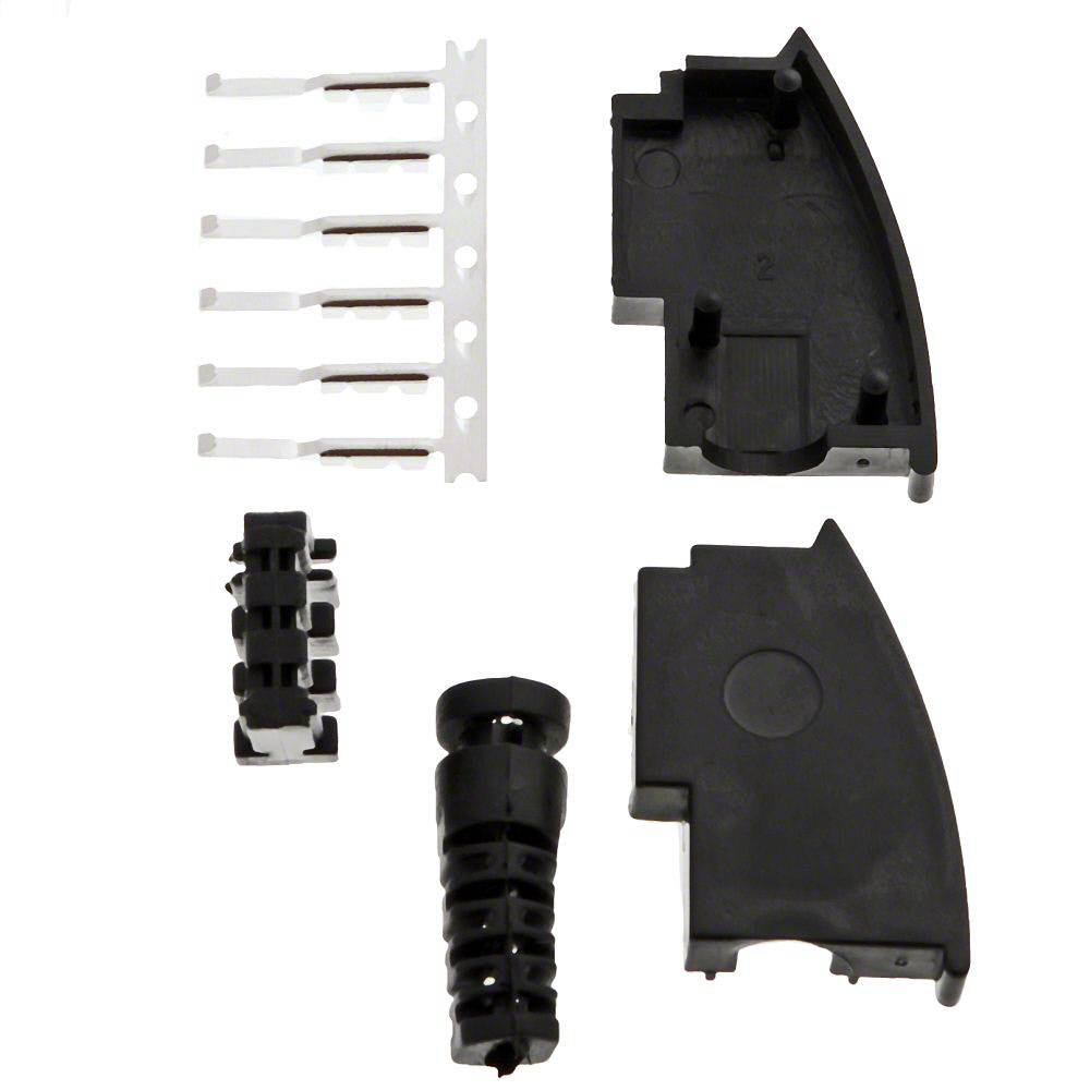 Helos TAE Stecker: TAE 6 F, schwarz, lose
