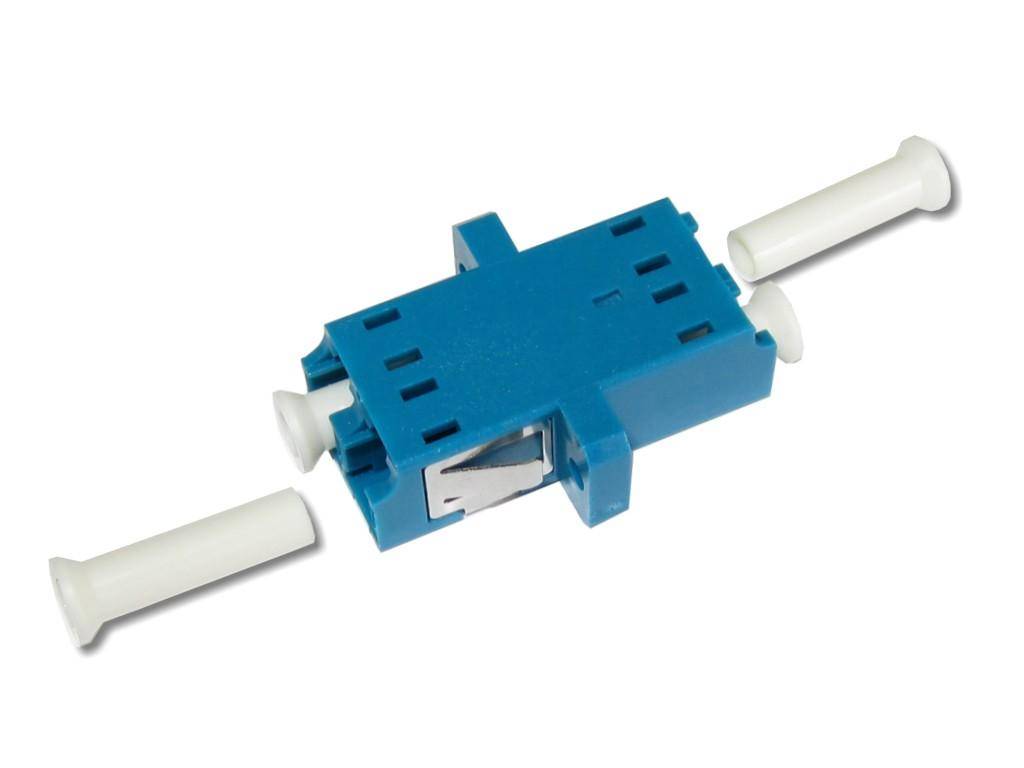 LWL Kupplung LC/LC Duplex Singlemode OS2 blau