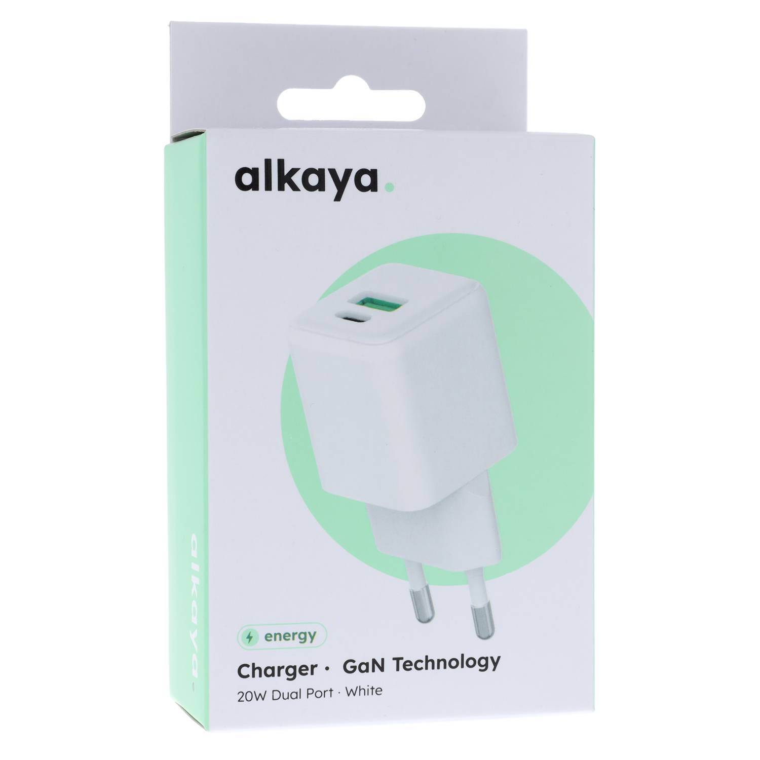 alkaya NEXUS-Laderät mit GaN-Technologie 20W weiss
