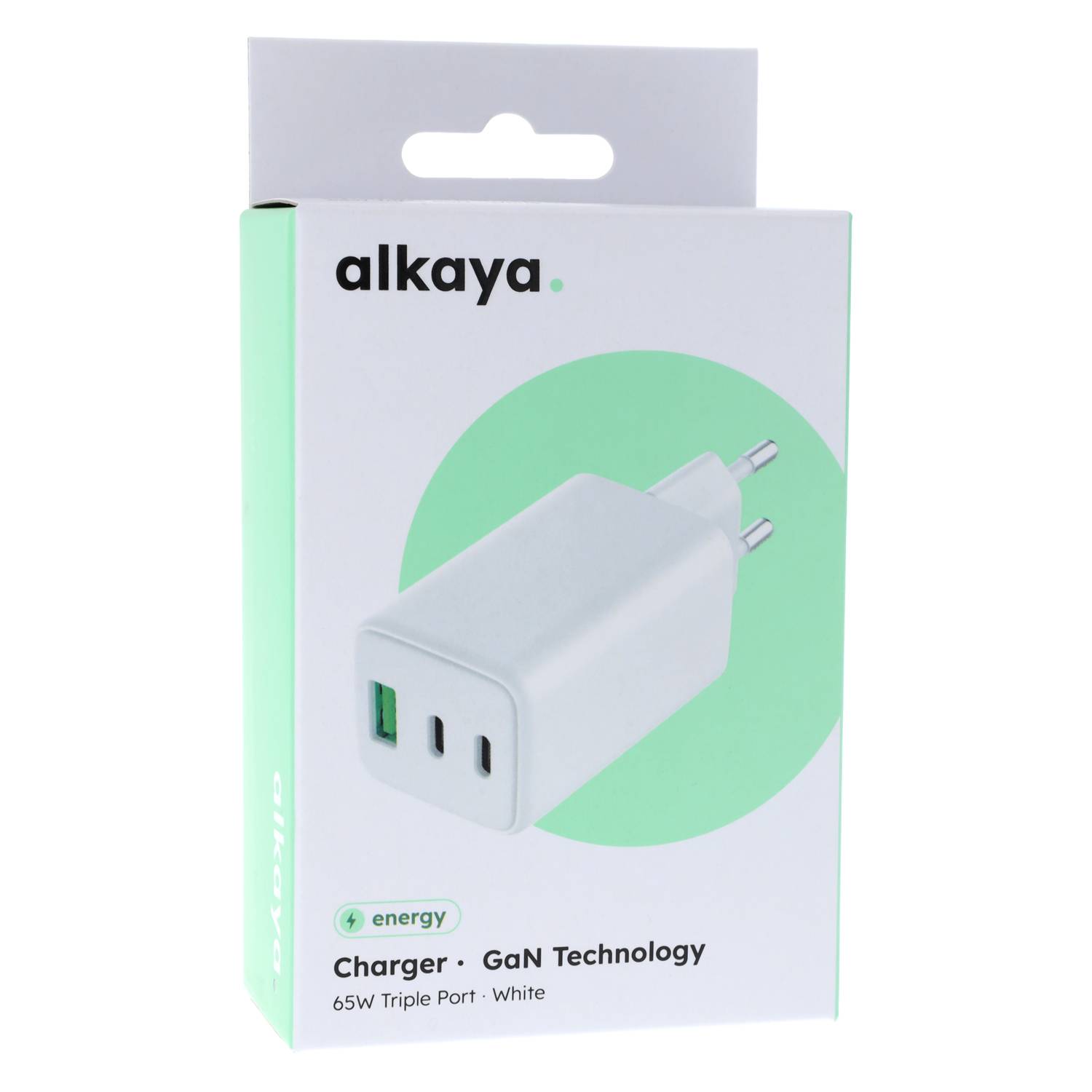 alkaya NEXUS-Laderät mit GaN-Technologie 65W weiss