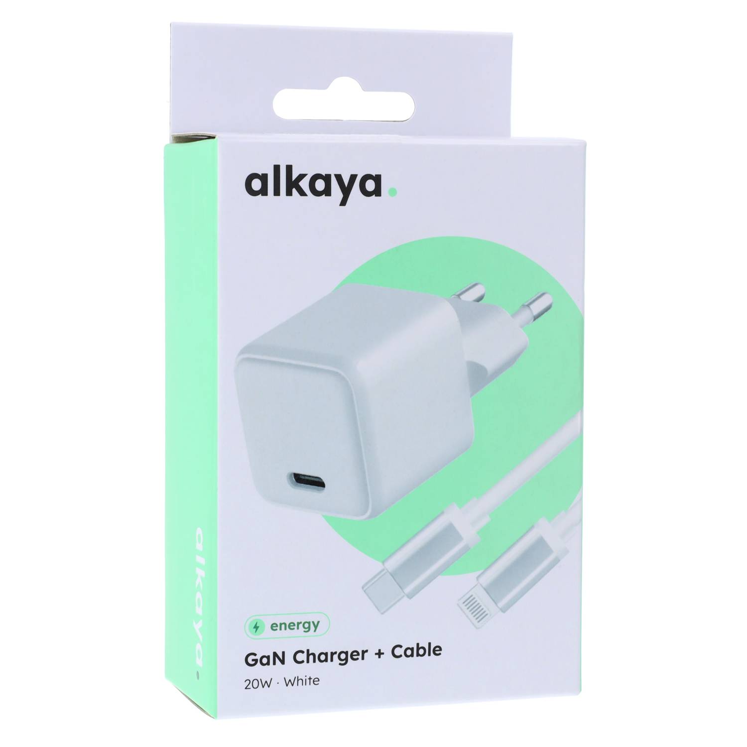 alkaya NEXUS Speed Flex Charger Set GaN Technologie 20W weiss