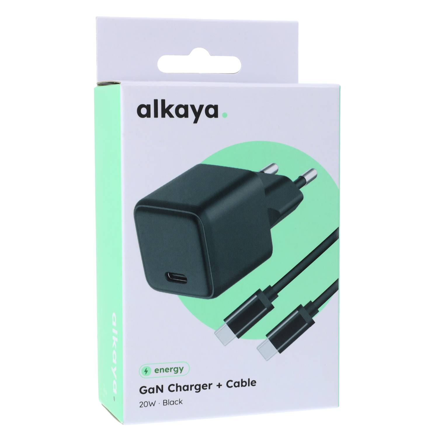 alkaya NEXUS Speed Flex Charger Set GaN Technologie 20W schwarz