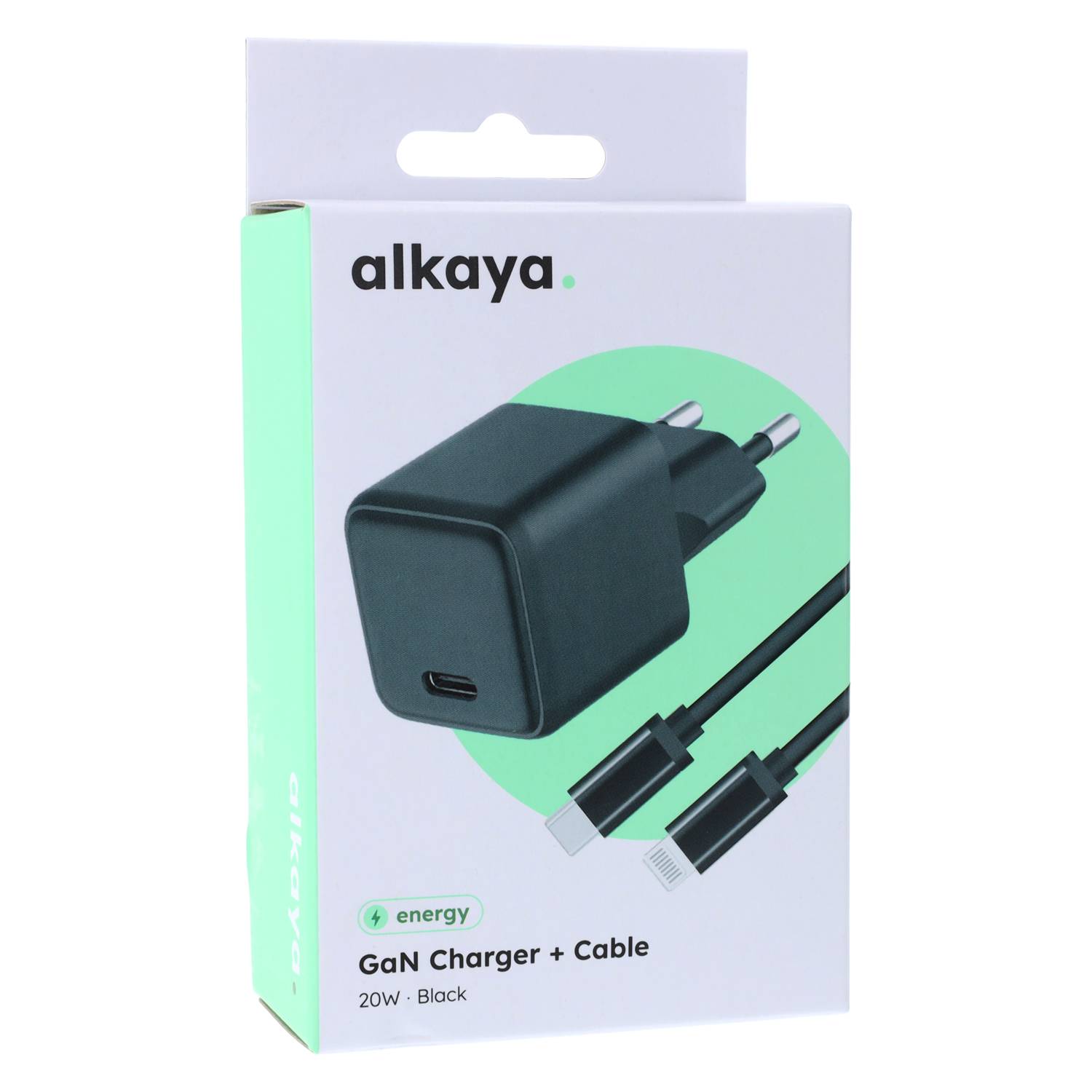 alkaya NEXUS Speed Flex Charger Set GaN Technologie 20W schwarz