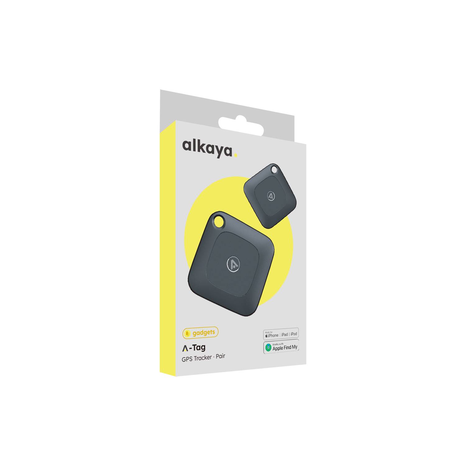 alkaya A Tag GPS Tracker Bluetooth Tracker schwarz (2er Pack)