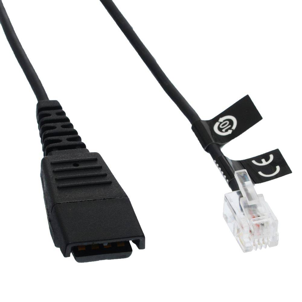 Jabra Kabelunterteil QD auf RJ10, spiral, 0,5m