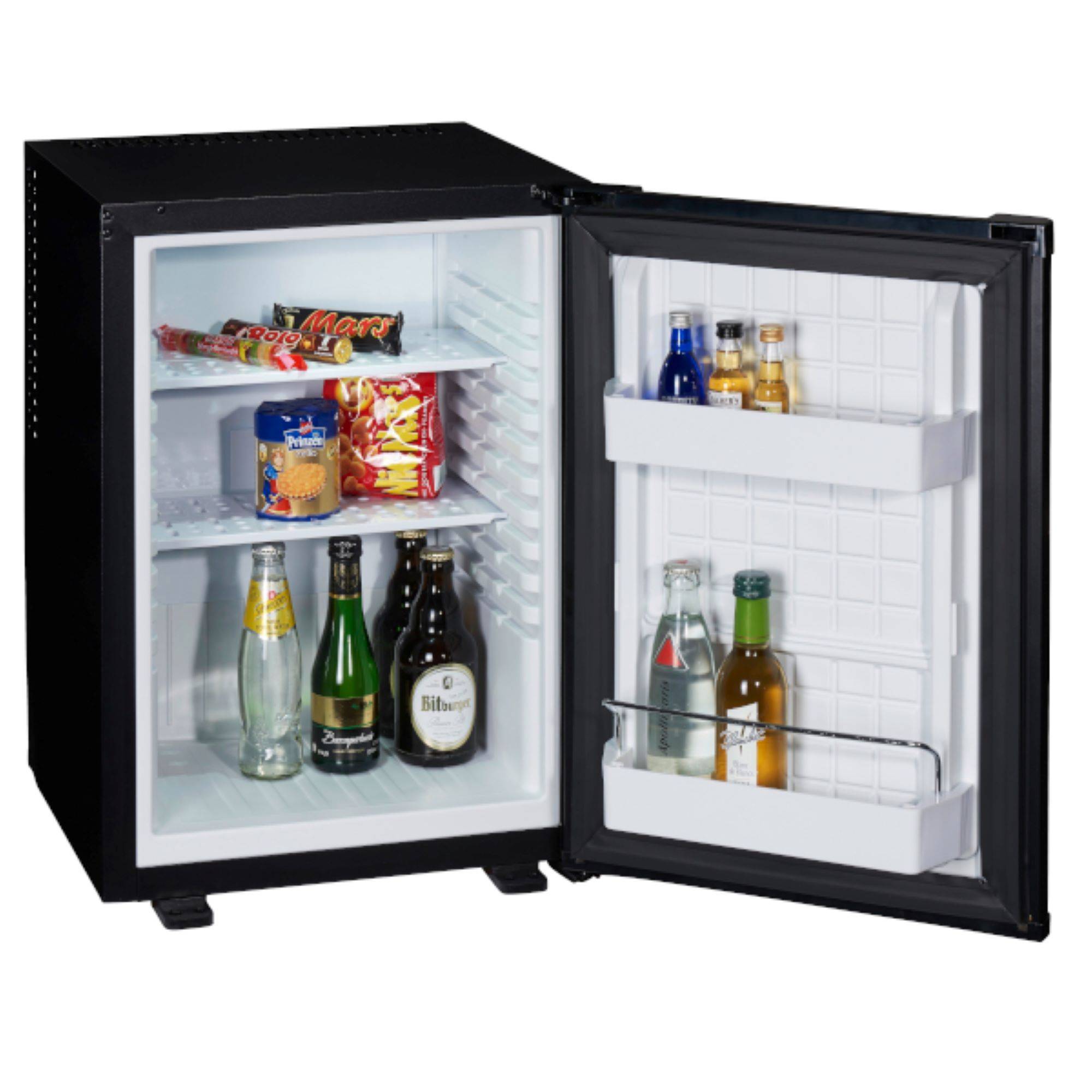 PKM Hotel Mate MC40E Semi-Konduktor-Kühlschrank 34 L geräuschlos leise schwarz