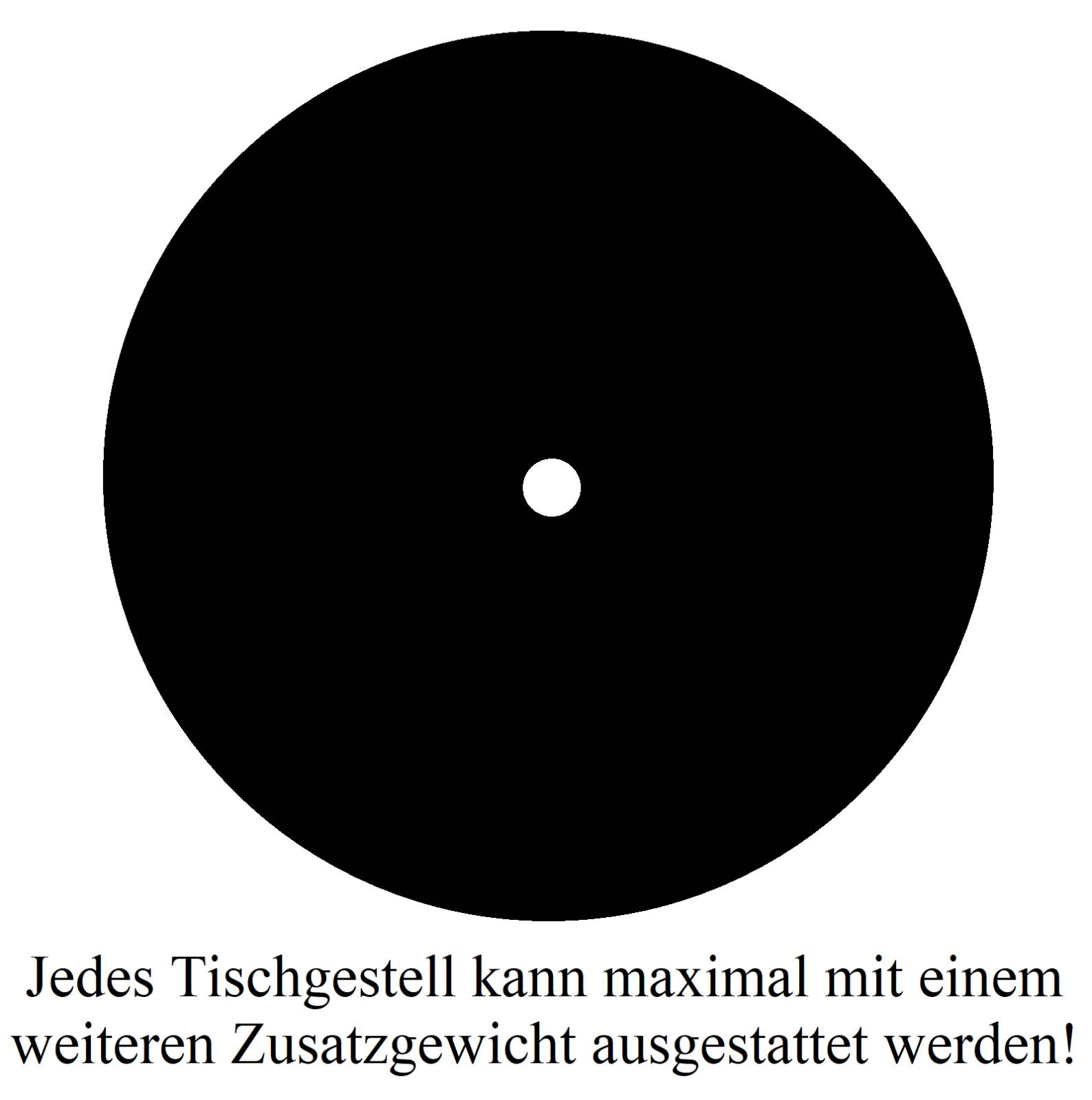 Tischgestell Untergestell Mod. „Gastro“ Tischfuß Bistrotisch Hotel Tisch Bistro Zusatzgewicht