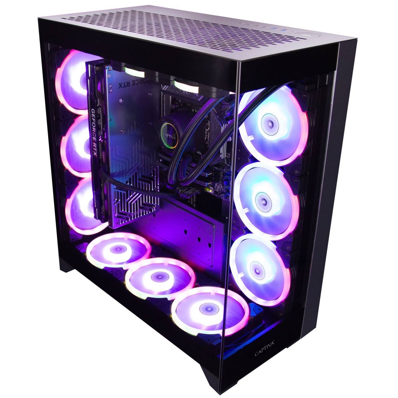 Captiva PC Ultimate Gaming R90-284 (Ryzen 9 9900X3D/RTX5090 32GB GDDR7/SSD 2TB+2TB/128GB/WLAN/Windows 11 Home 64-bit)