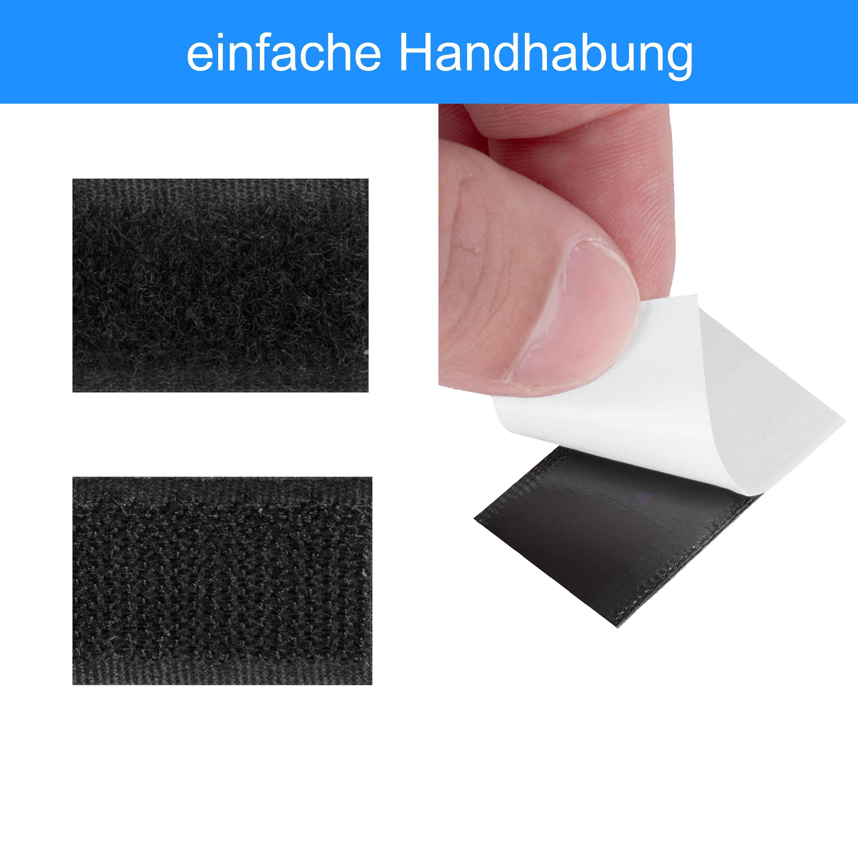 Klettverschluss Klettband selbstklebend Fliegennetz Fliegengitter Moskitonetz 10 Stück 2x3cm