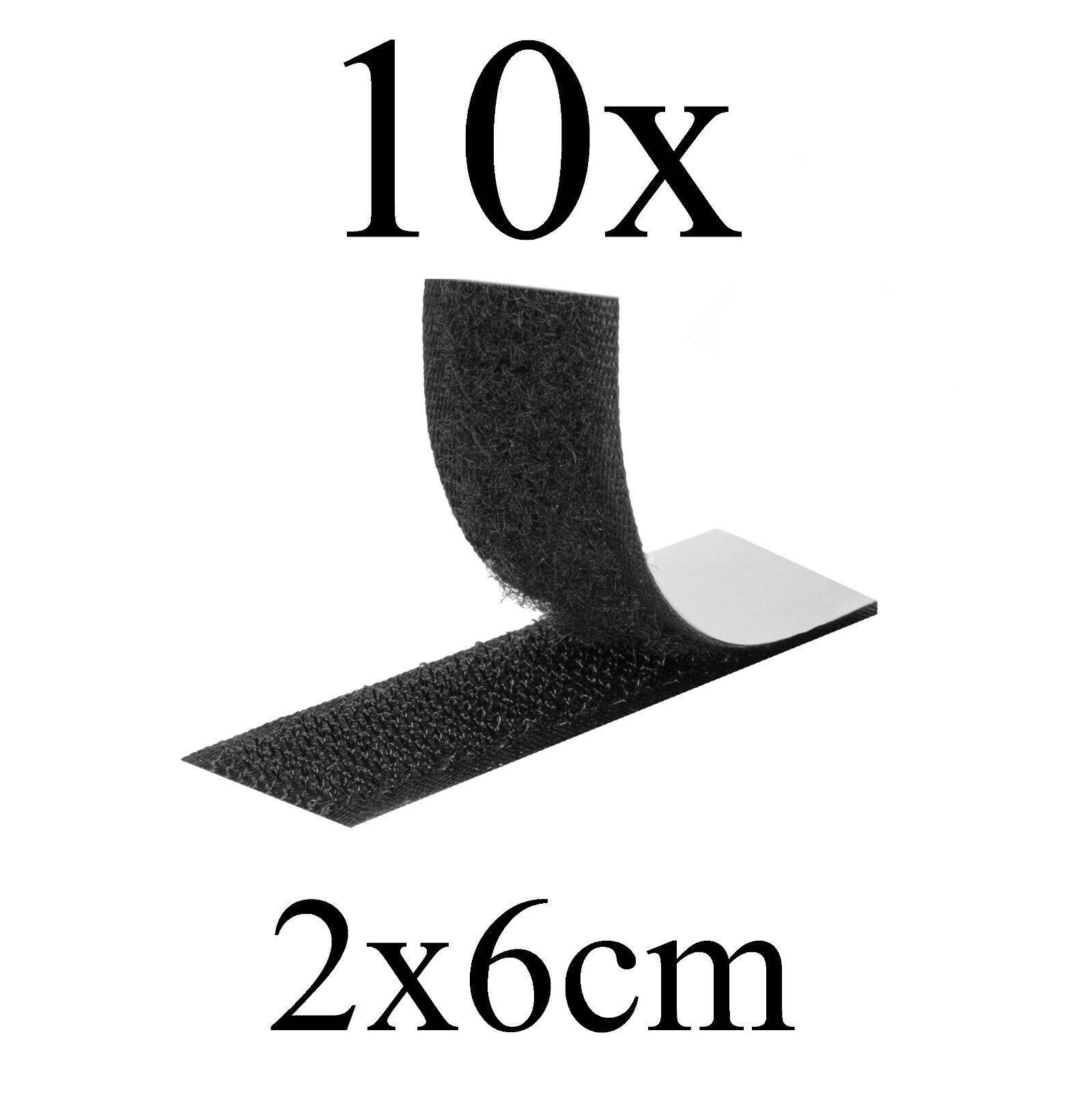 Klettverschluss Klettband selbstklebend Fliegennetz Fliegengitter Moskitonetz 10 Stück 2x6cm