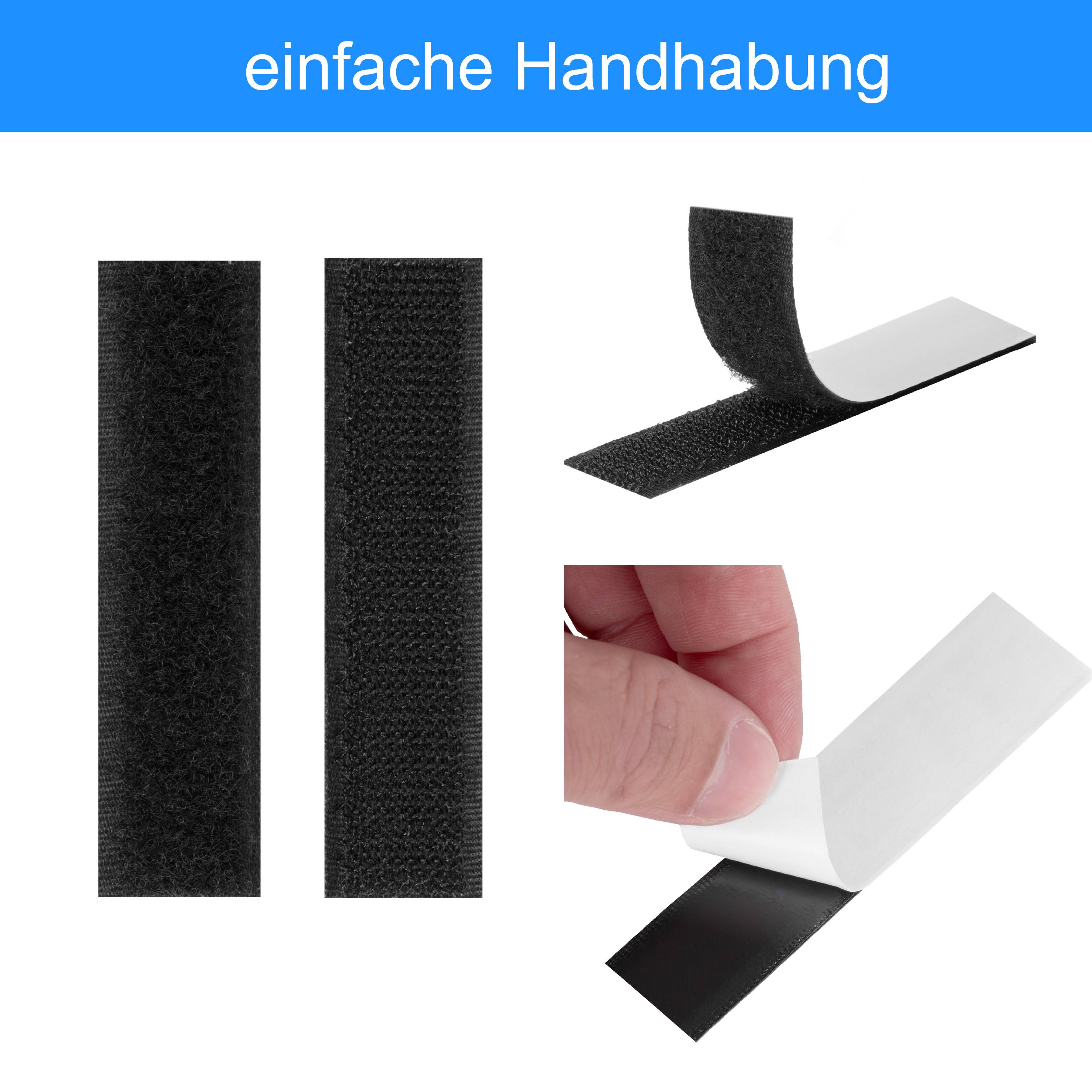 Klettverschluss Klettband selbstklebend Fliegennetz Fliegengitter Moskitonetz 10 Stück 2x10cm