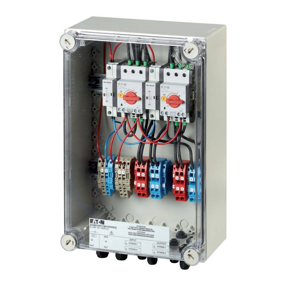 EATON SOL30X2-SAFETY-MC4-U 168098 230V50Hz Feuerwehrschalter f.2Str. 30A Industriematerial
