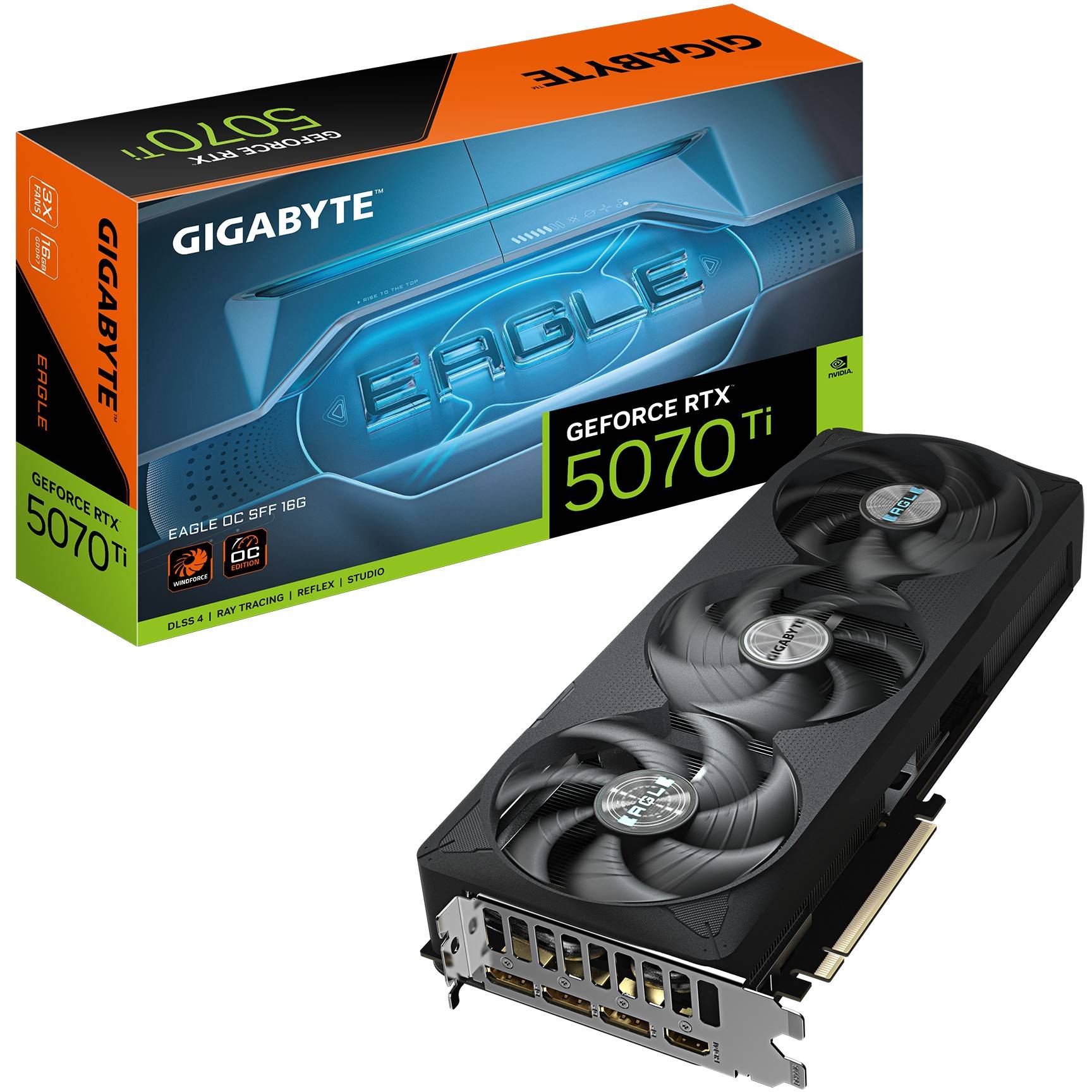 GIGABYTE GeForce RTX 5070 Ti EAGLE OC SFF 16G Grafikkarten NVidia PCI-Express