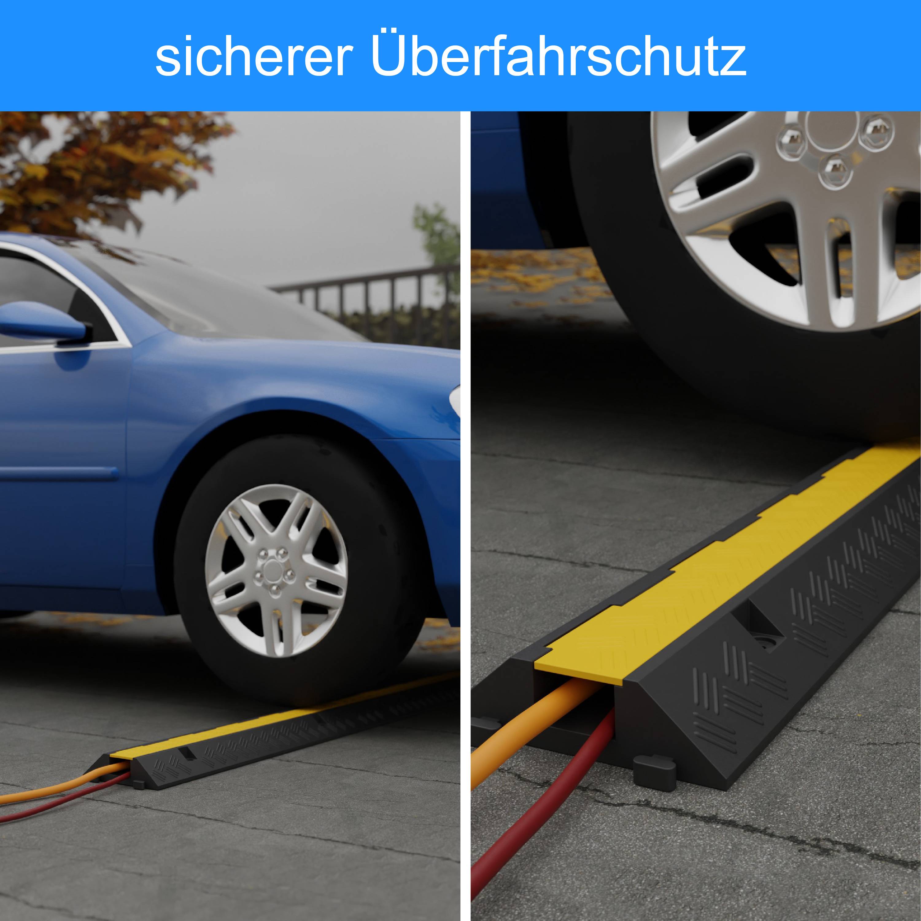 1 Kanal Kabelbrücke Schlauchbrücke Überfahrschutz Kabelschutz Kabel Kanal Brücke