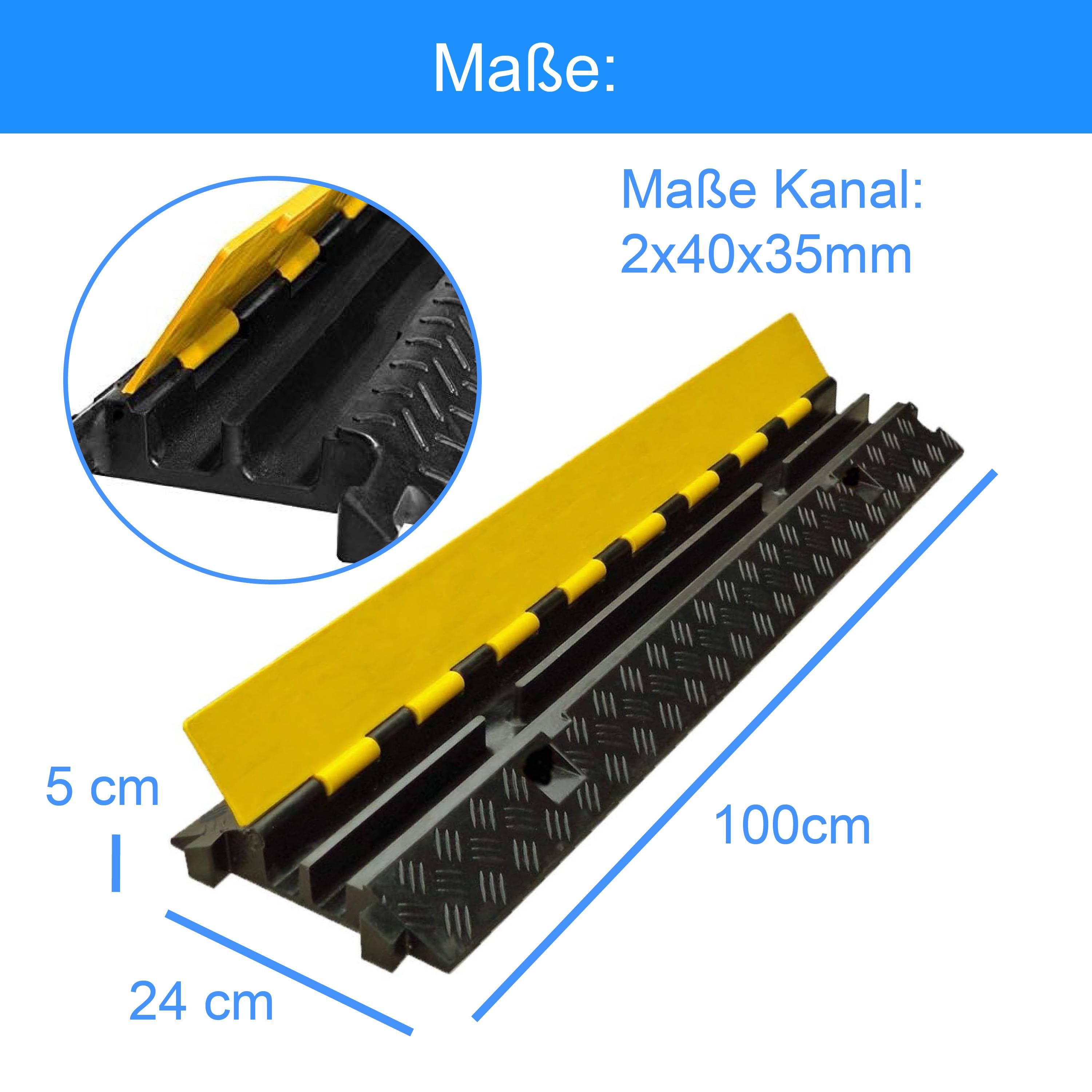 Kabelbrücke Schlauchbrücke LKW/PKW Überfahrschutz Kabelschutz Kabel Kanal Brücke