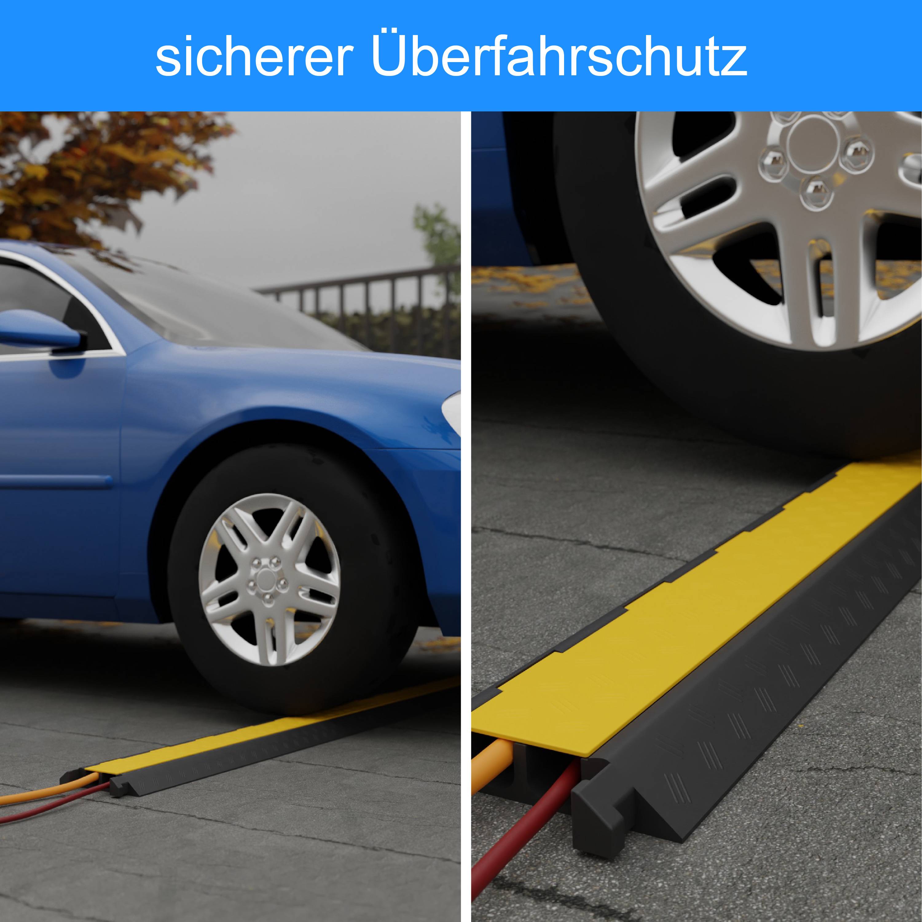 Kabelbrücke Schlauchbrücke LKW/PKW Überfahrschutz Kabelschutz Kabel Kanal Brücke