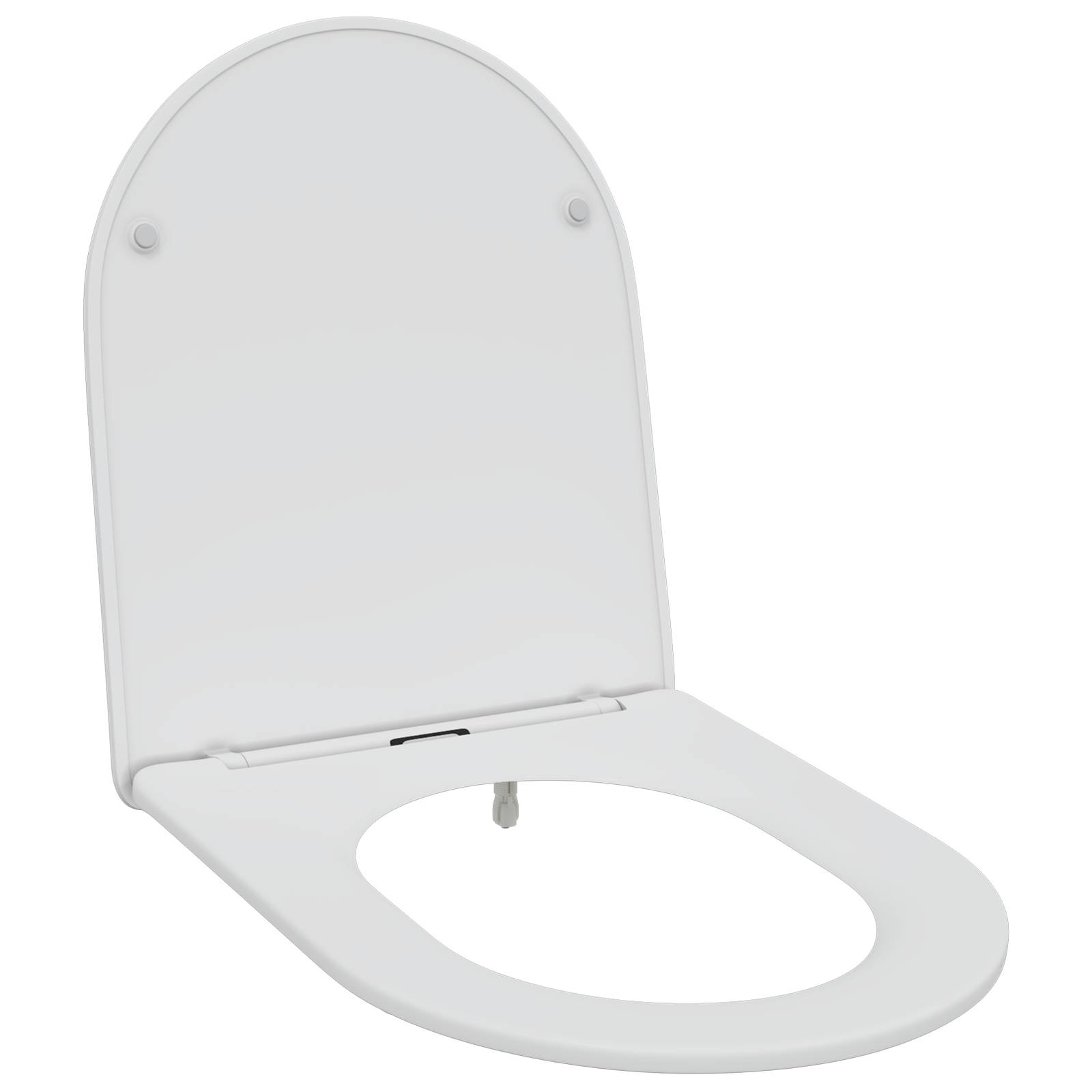 vidaXL Toilettensitz Quick Release Absenkautomatik Duroplast in Weiß