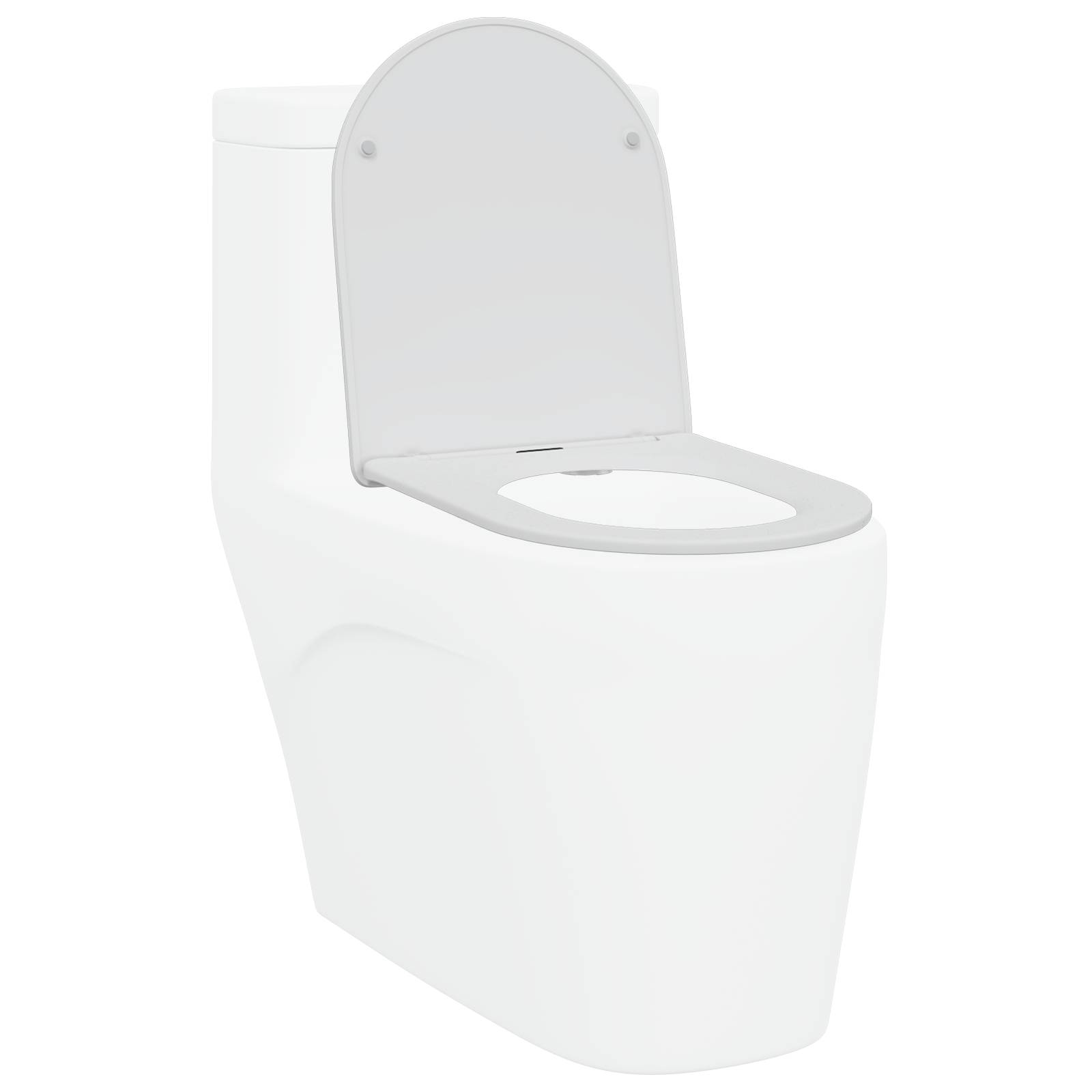 vidaXL Toilettensitz Quick Release Absenkautomatik Duroplast in Weiß