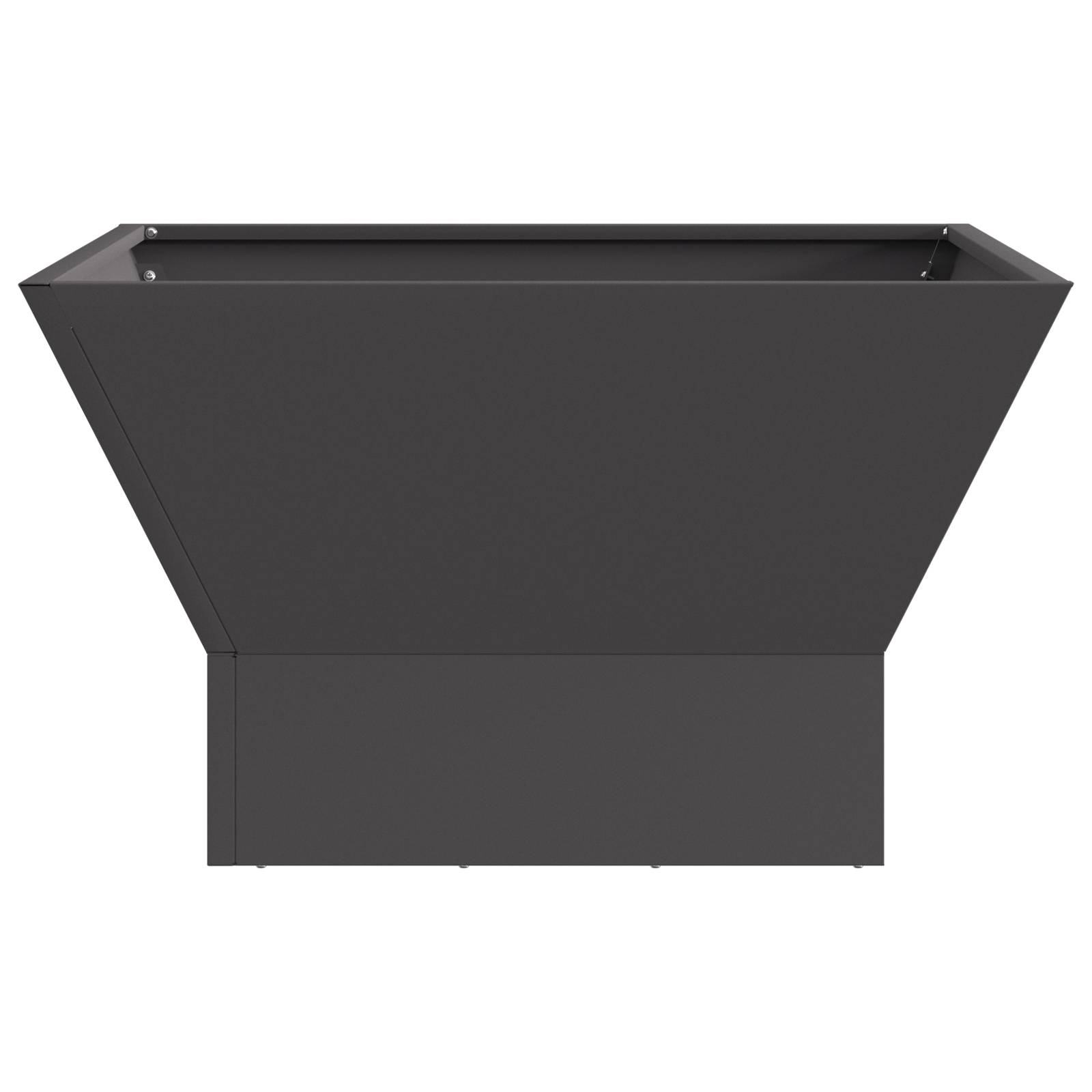 vidaXL Feuerstelle Quadratisch Schwarz 60x60x35 cm Stahl