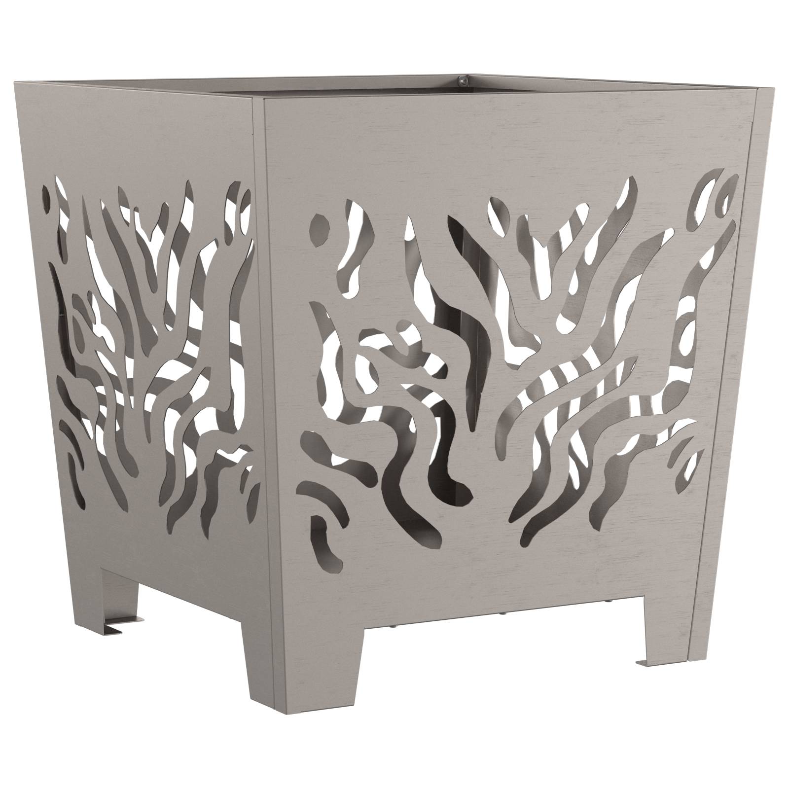 vidaXL Feuerstelle Quadratisch 40x40x40 cm Cortenstahl