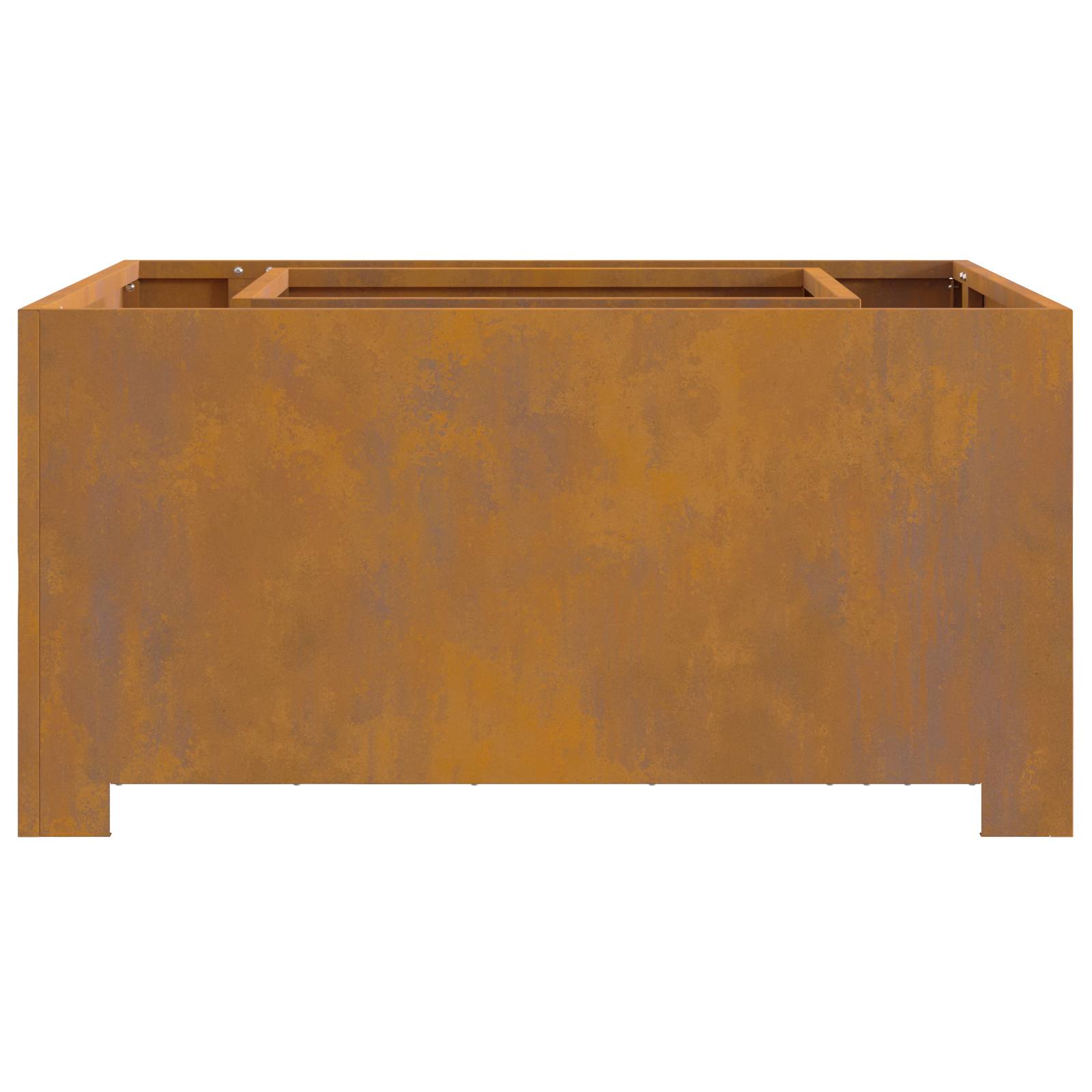 vidaXL Feuerstelle Quadratisch 80x80x40 cm Cortenstahl