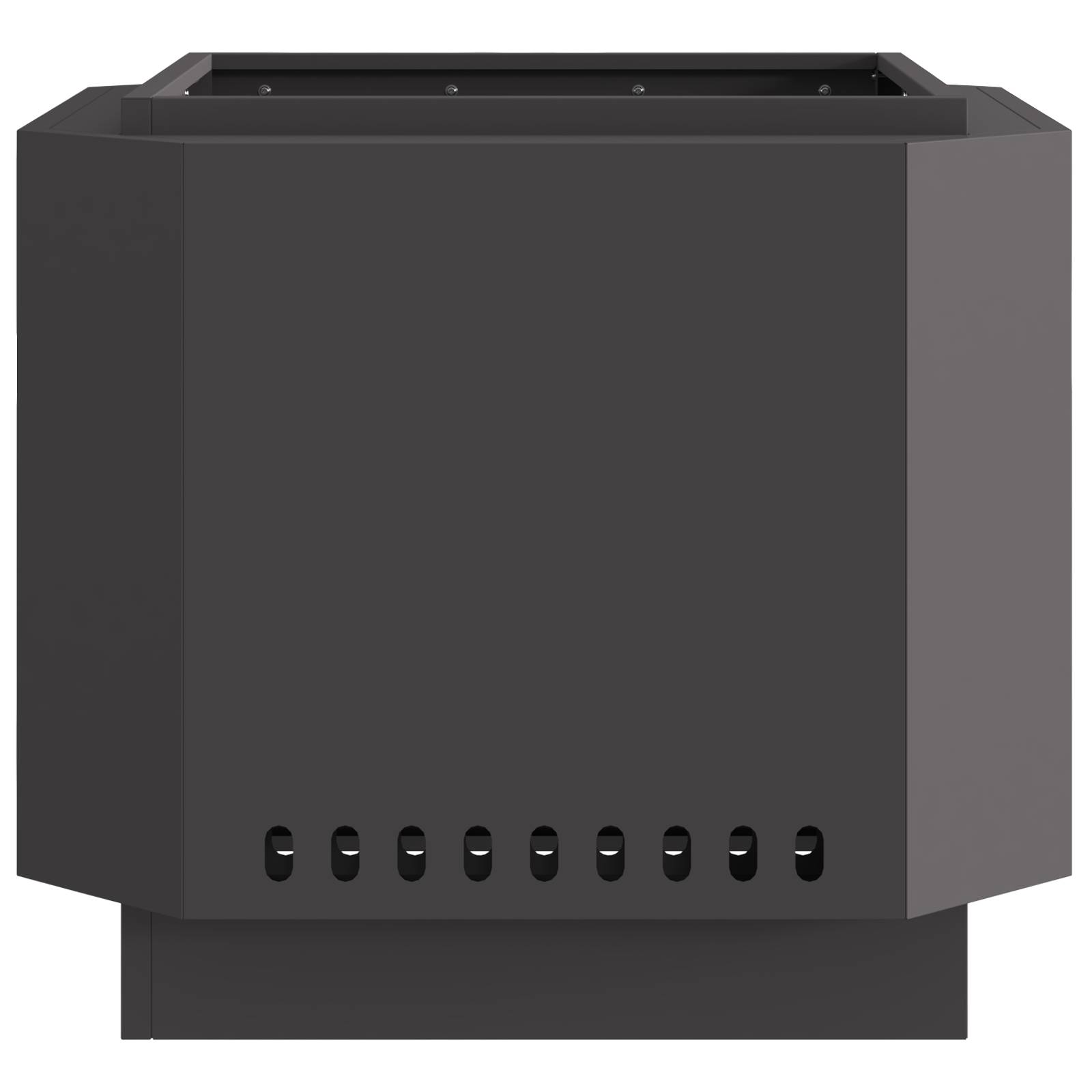 vidaXL Feuerstelle Rauchfrei Schwarz 58x58x51 cm Stahl