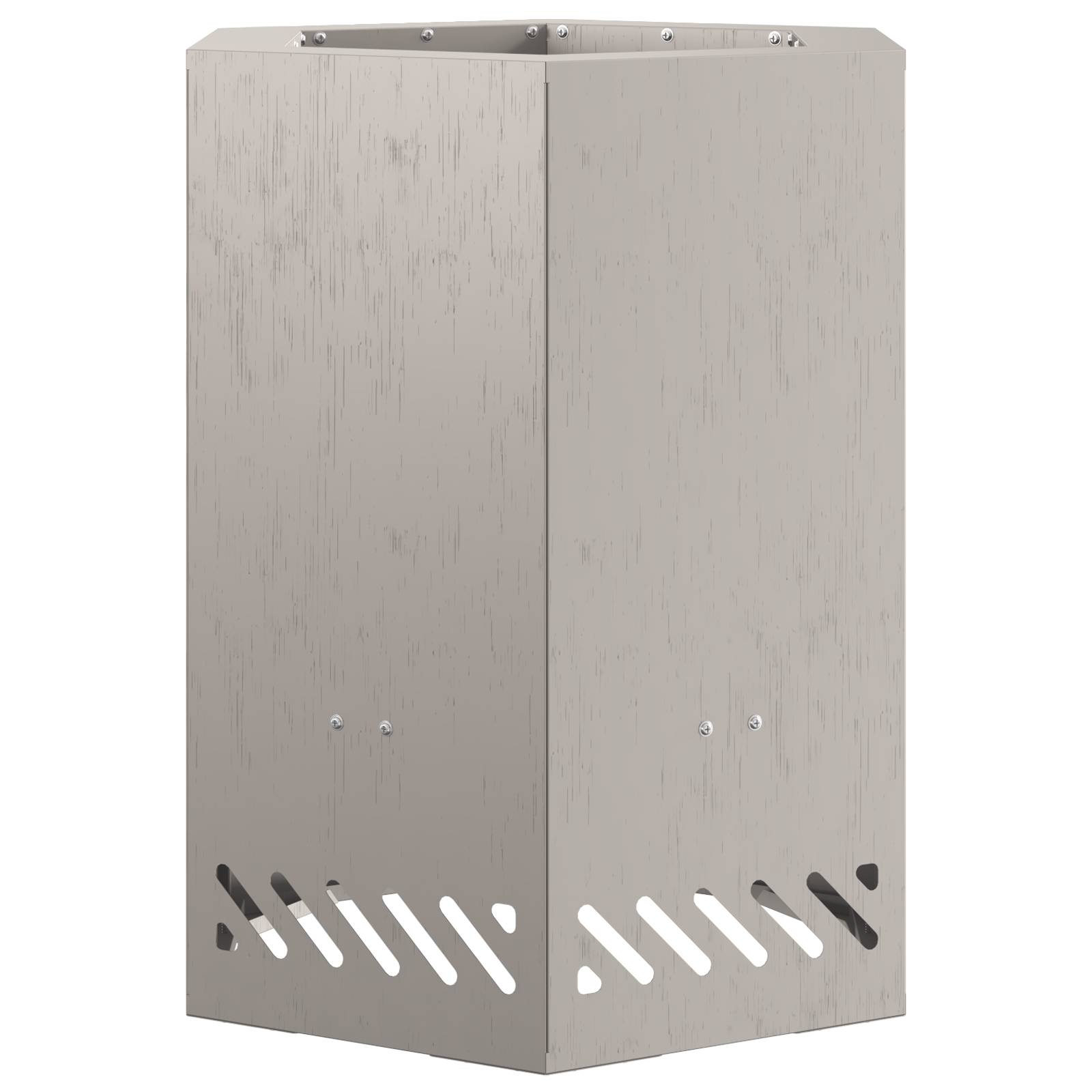 vidaXL Feuerstelle Rauchfrei Sechseckig 38x38x51 cm Cortenstahl