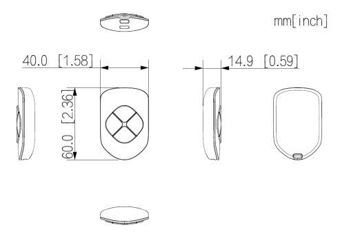 Dahua - ARA24-W2(868) - Alarm - Fernbedienung, - Fernbedienung 868MHz