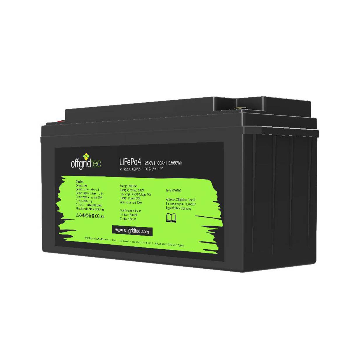 Offgridtec LifePo4 Akku 25,6/100 25,6V 100Ah BMS integriert 2560Wh