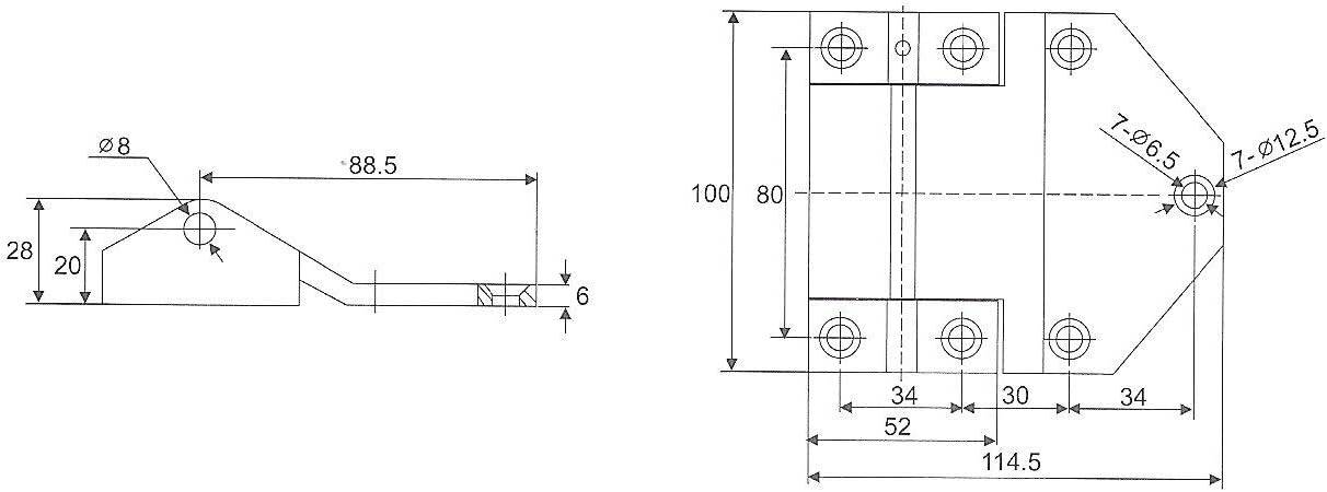 2x Edelstahl Scharnier Schwerlastscharnier 500kg Belastung Tür Türe V4A Türband