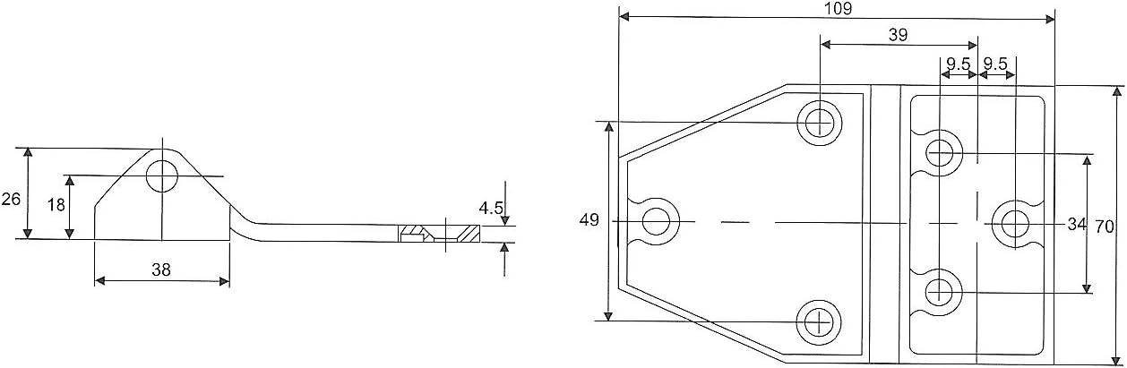 2x Edelstahl Scharnier Schwerlastscharnier hohe Belastung Tür Türe V4A Türband