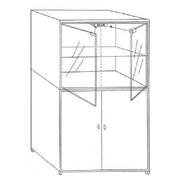 Druckmagnetschnäpper SET Glastür Schrank Scharnier Magnetschnapper Schnäpper