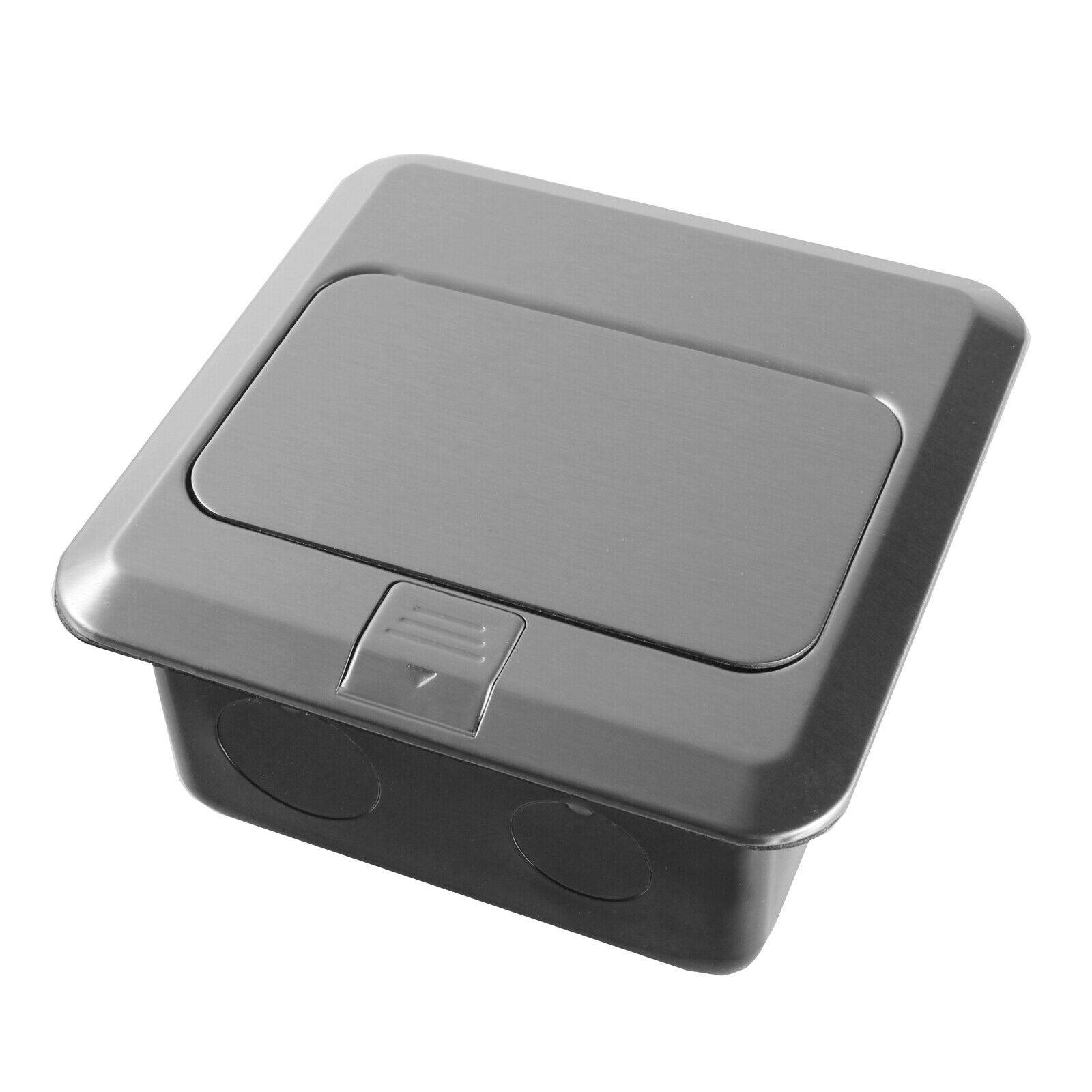 Edelstahl Einbausteckdose Tischsteckdose Bodensteckdose Fußboden Steckdose