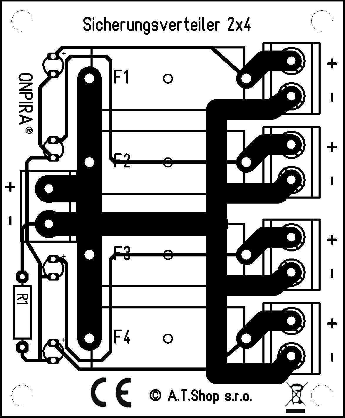 ONPIRA Stromverteiler Verteiler 12A belastbar Modellbau Sicherungsverteiler