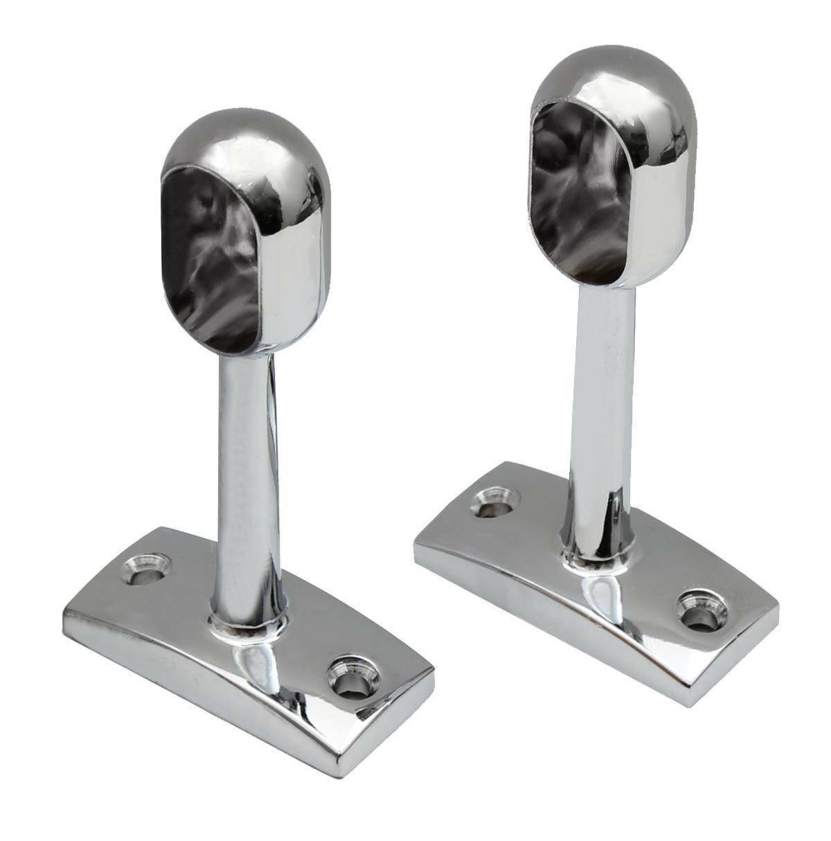 Ovalrohr 15x30mm Halter Kleiderstange Halterung Stangenhalter Garderobe 3-13