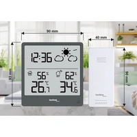 TECHNOLINE Wetterstation WS9138, extra slim, grau TECHNOLINE Wetterstation WS9138, extra slim, grau