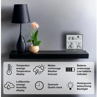 TECHNOLINE Wetterstation WS9138, extra slim, grau TECHNOLINE Wetterstation WS9138, extra slim, grau