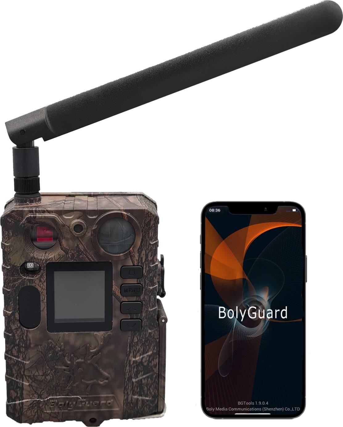 Berger + Schröter | BG410 LTE Wildkamera mit PIR Bewegungssensor, 4K Videos, 1,44'' TFT Bildschirm