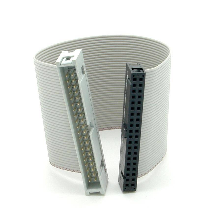 GPIO Extension / Verlängerungskabel, 40 Pin, für Raspberry Pi, grau - Länge: 0,15 m