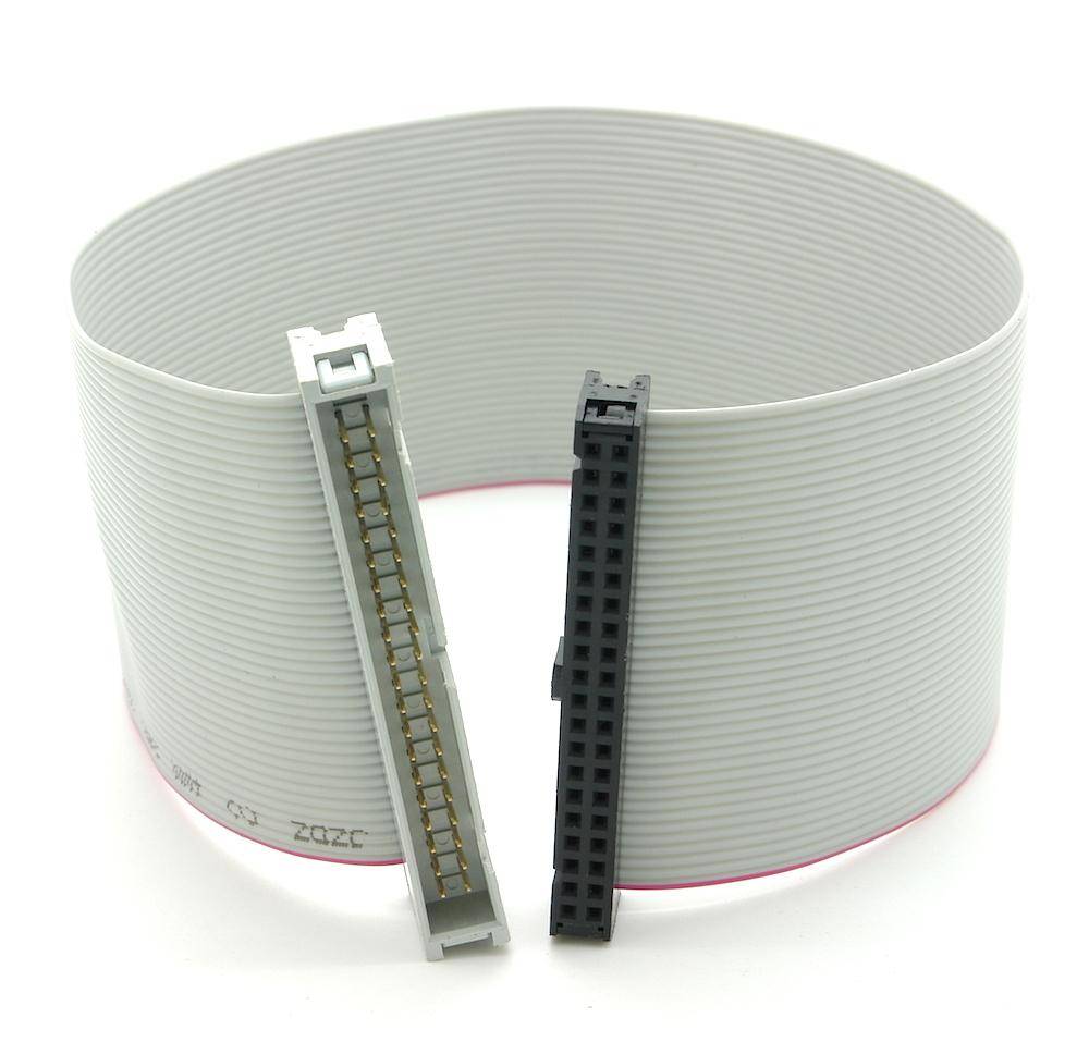 GPIO Extension / Verlängerungskabel, 40 Pin, für Raspberry Pi, grau - Länge: 0,30 m