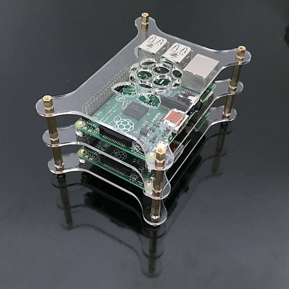 stapelbares Acryl Gehäuse für Raspberry Pi - transparent