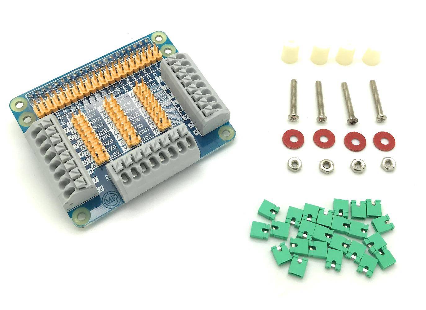 GPIO Breakout HAT mit Federkraftklemmen für Raspberry Pi