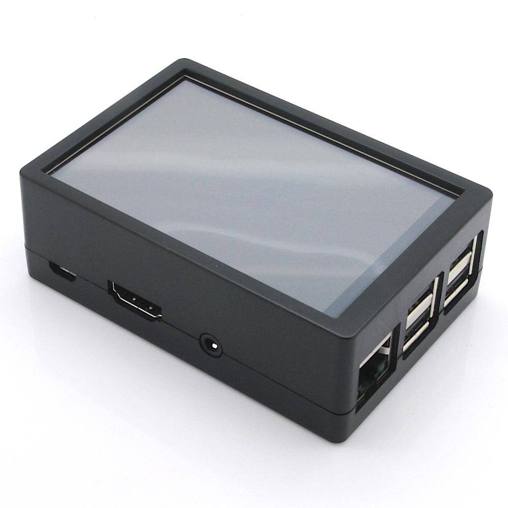 Gehäuse für Raspberry Pi 3 / 3B+ und 3,5" Display, schwarz